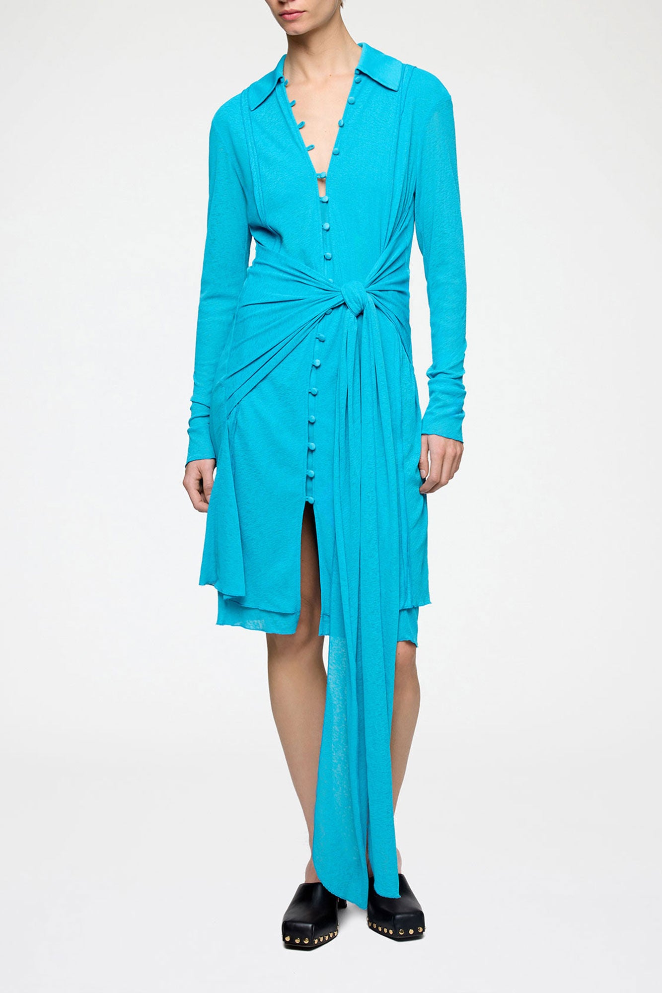 Short Dress in Marl Mesh - GANNI