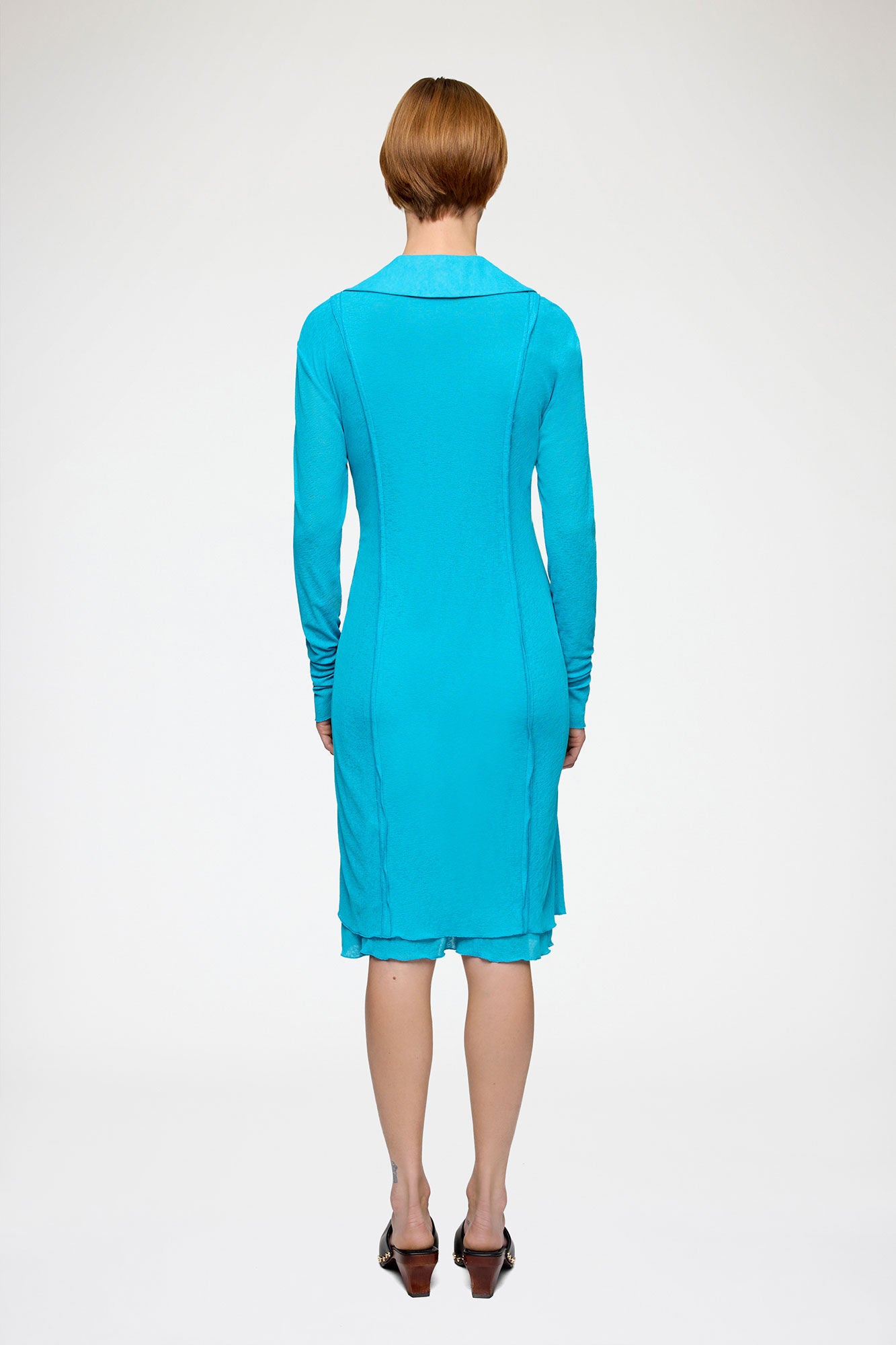 Short Dress in Marl Mesh - GANNI