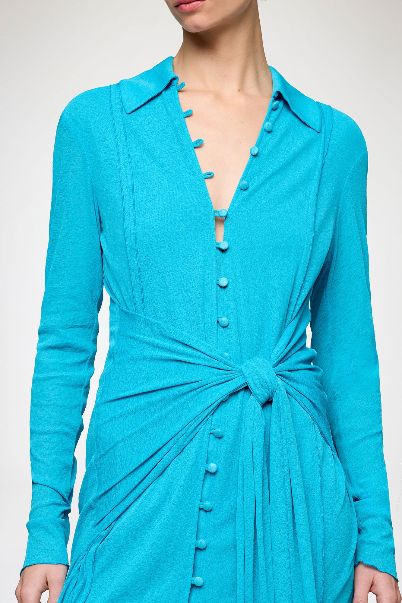 Short Dress in Marl Mesh - GANNI