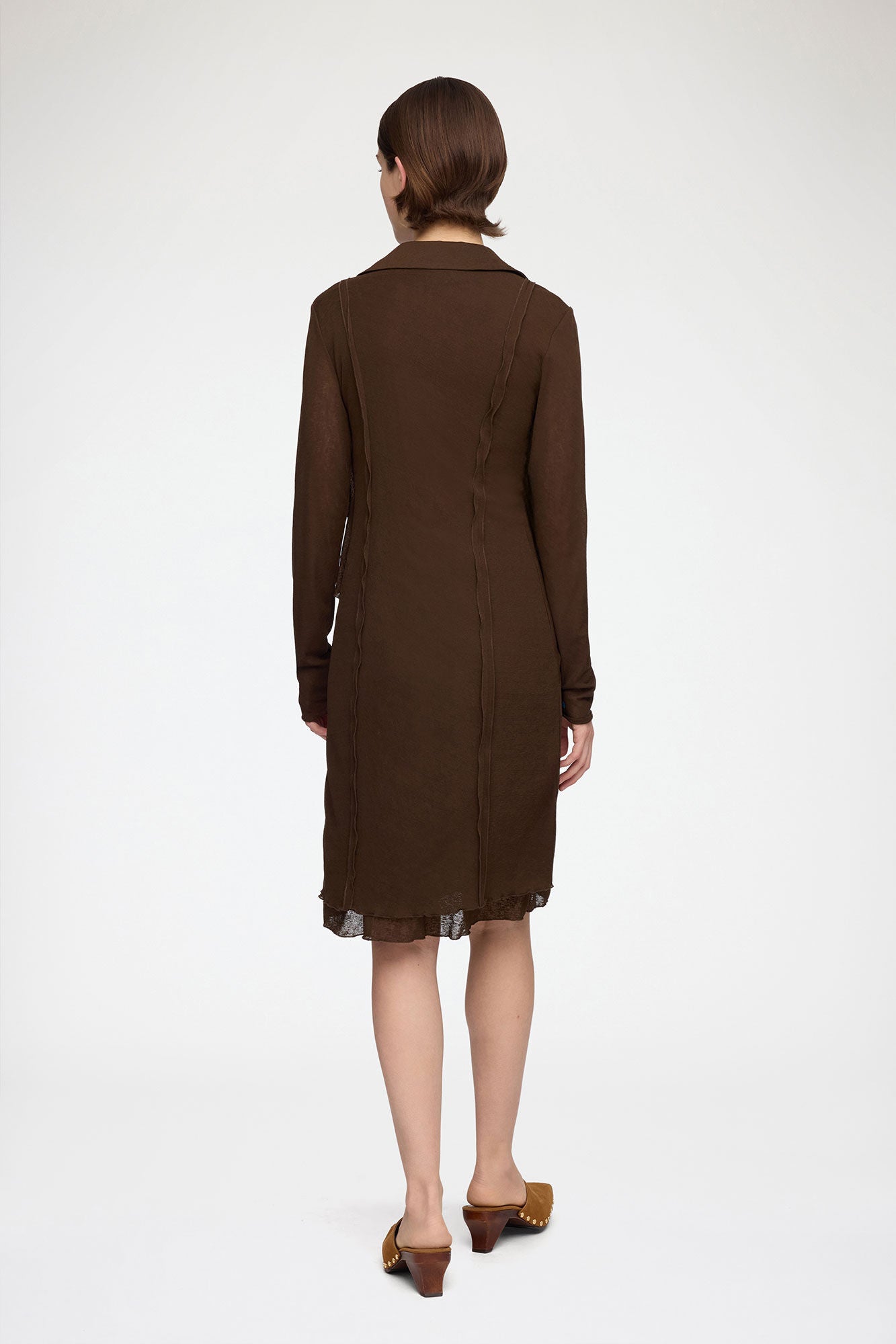 Short Dress in Marl Mesh - GANNI