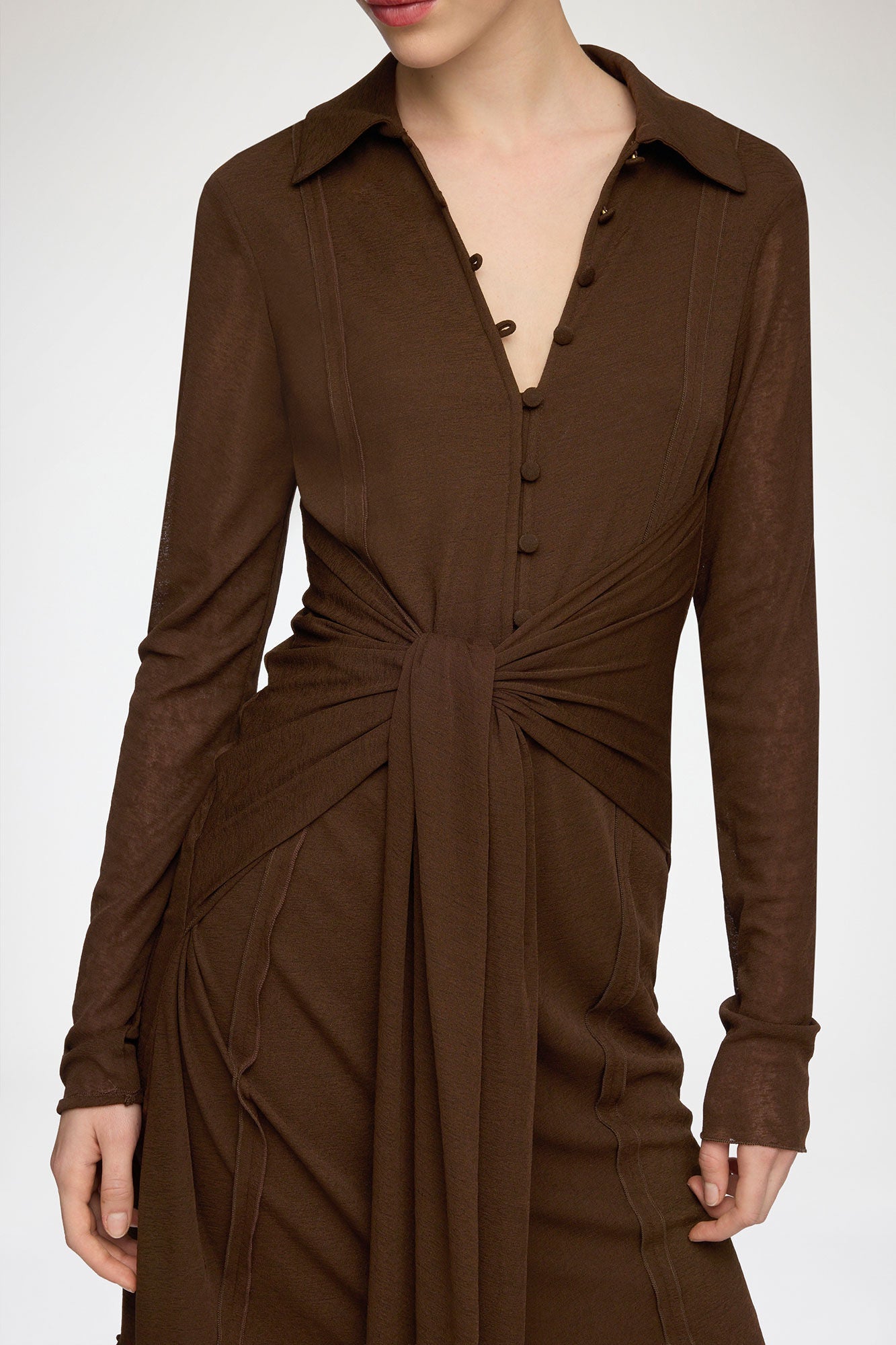 Short Dress in Marl Mesh - GANNI
