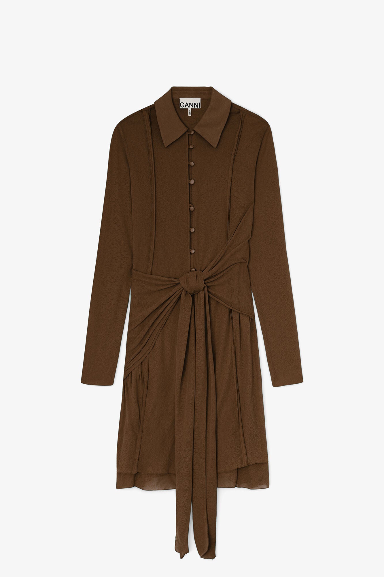 Short Dress in Marl Mesh - GANNI