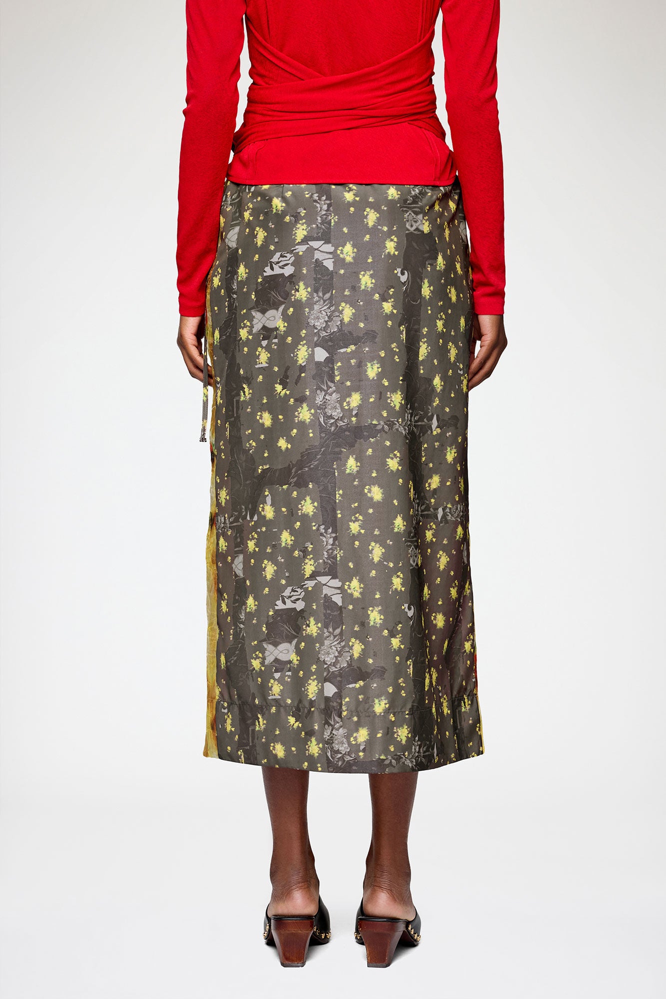 Skirt in Color-Block Patchwork - GANNI