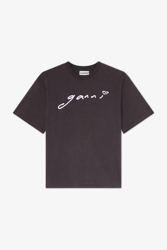 T-shirt in Grey - GANNI