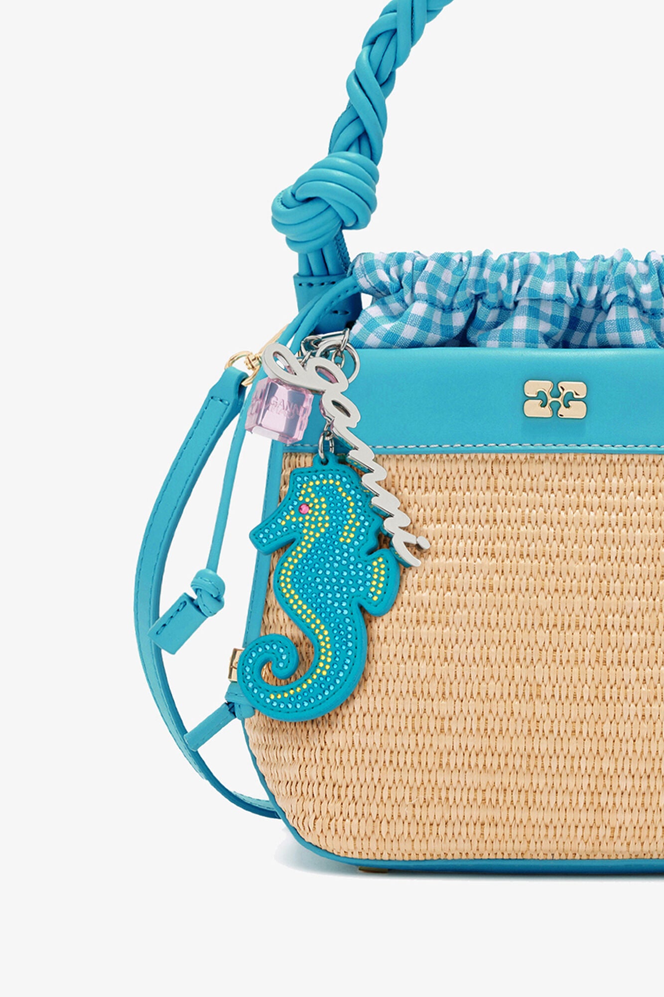 Scuba Blue Seahorse Charm - GANNI