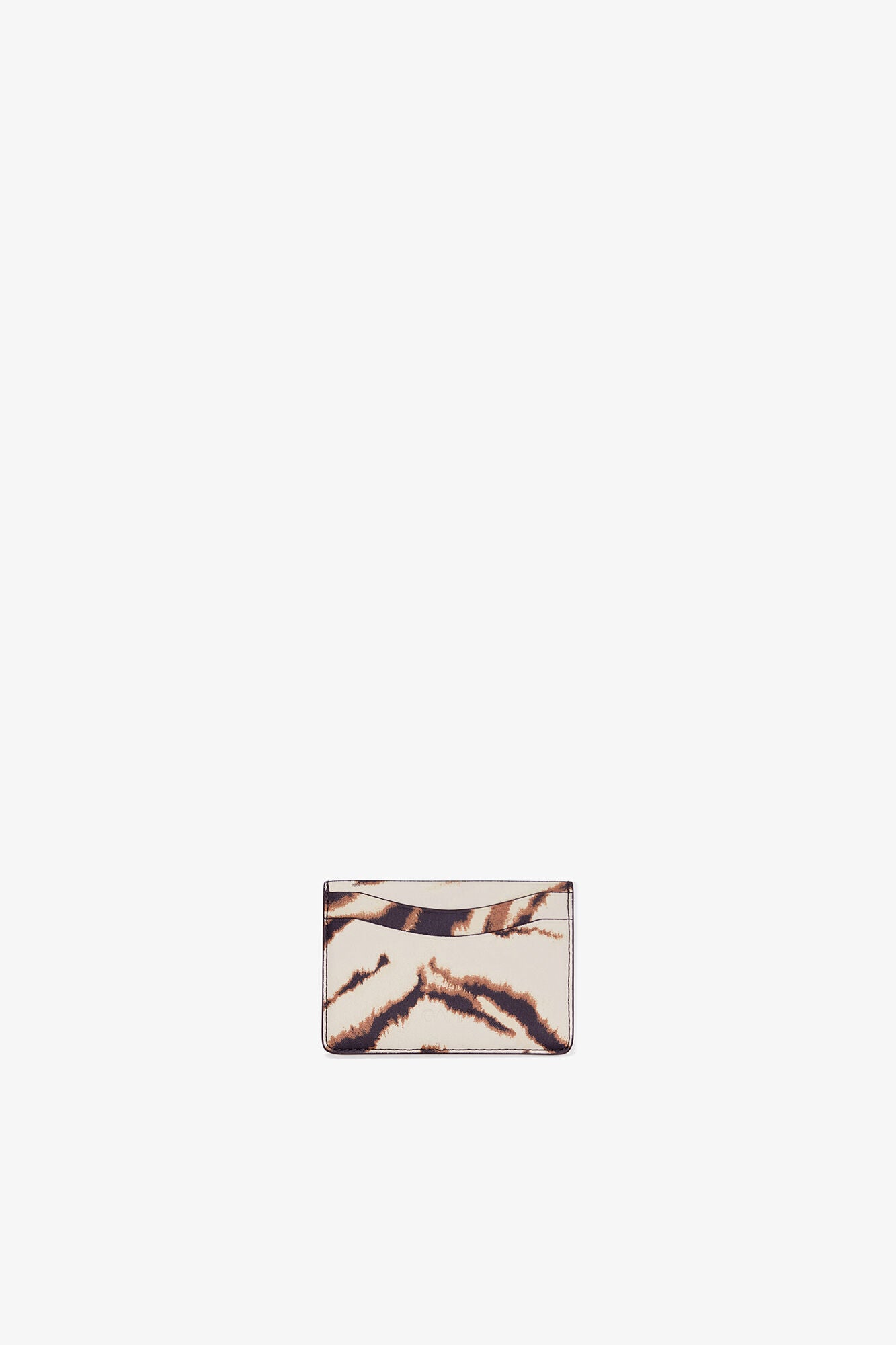 Egret Bou Card Holder in Zebra - GANNI