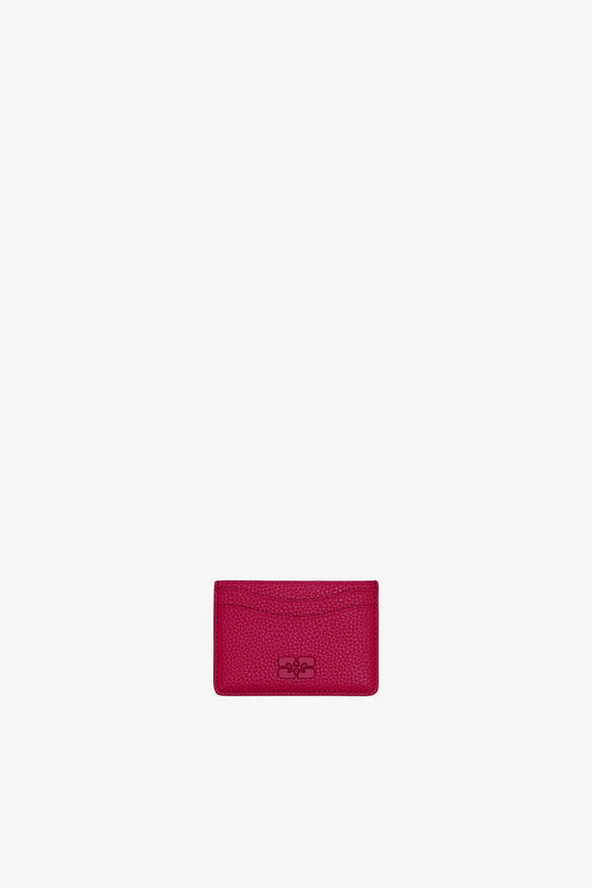 Persian Red Bou Card Holder in Red - GANNI