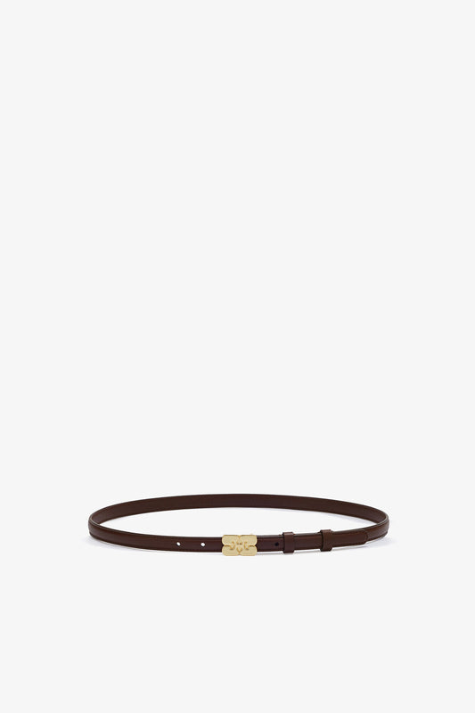 Kat Belt Small in Brown - GANNI