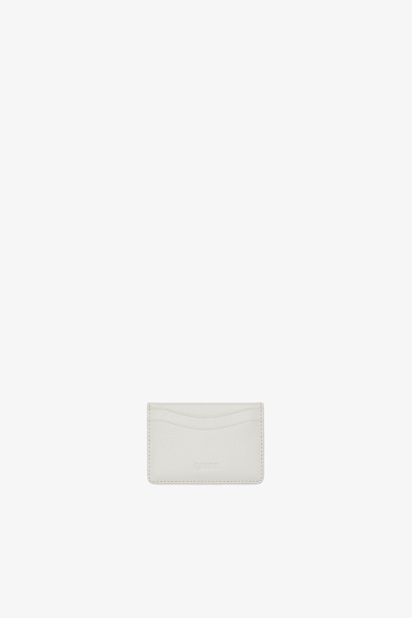Egret Bou Card Holder in White - GANNI