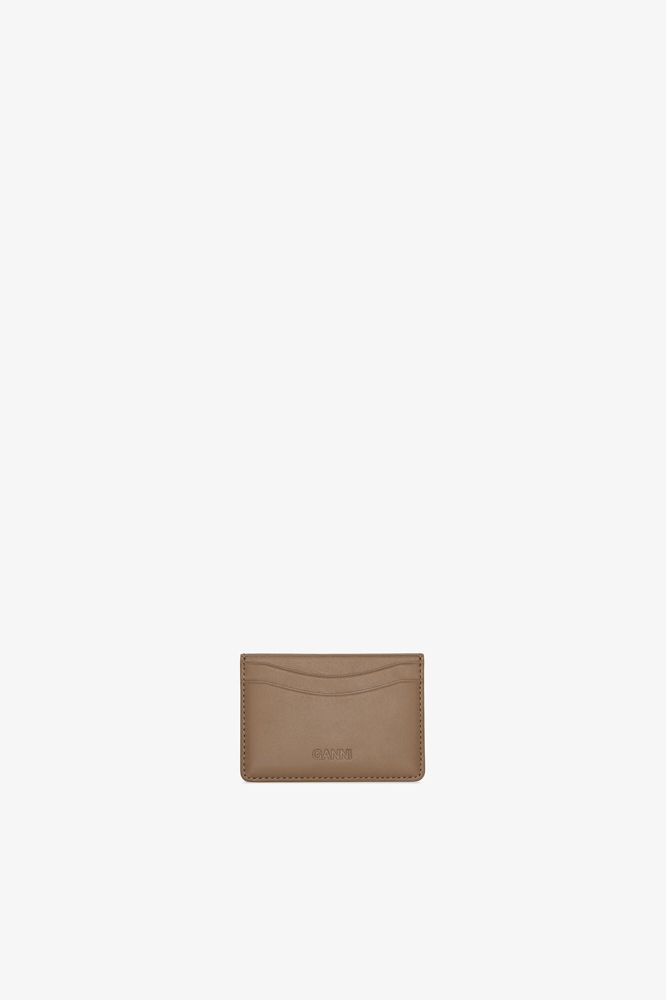 Coca Mocha Bou Card Holder in Brown - GANNI