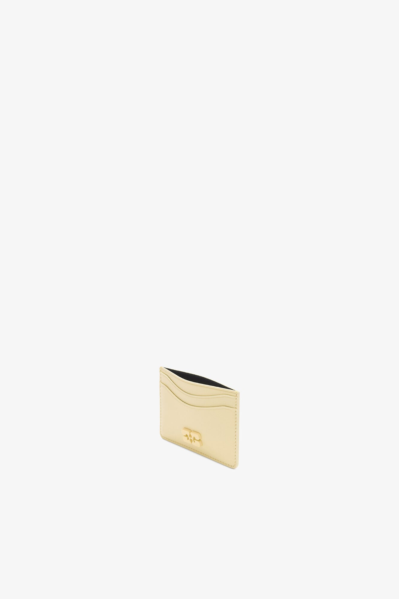 Yellow Cream Bou Card Holder in Yellow - GANNI