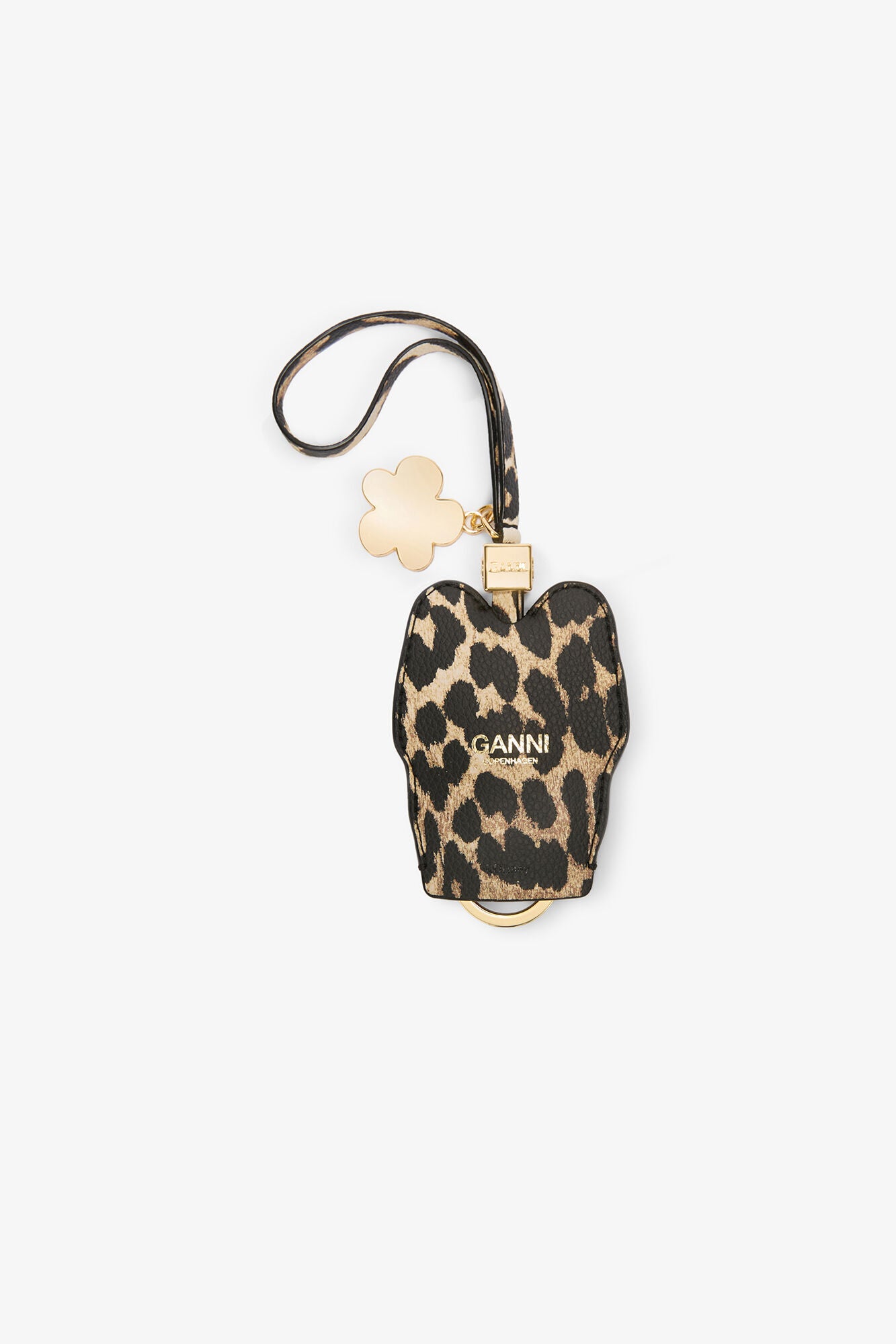 Almond Milk Daisy Duck Leopard Key Bell - GANNI