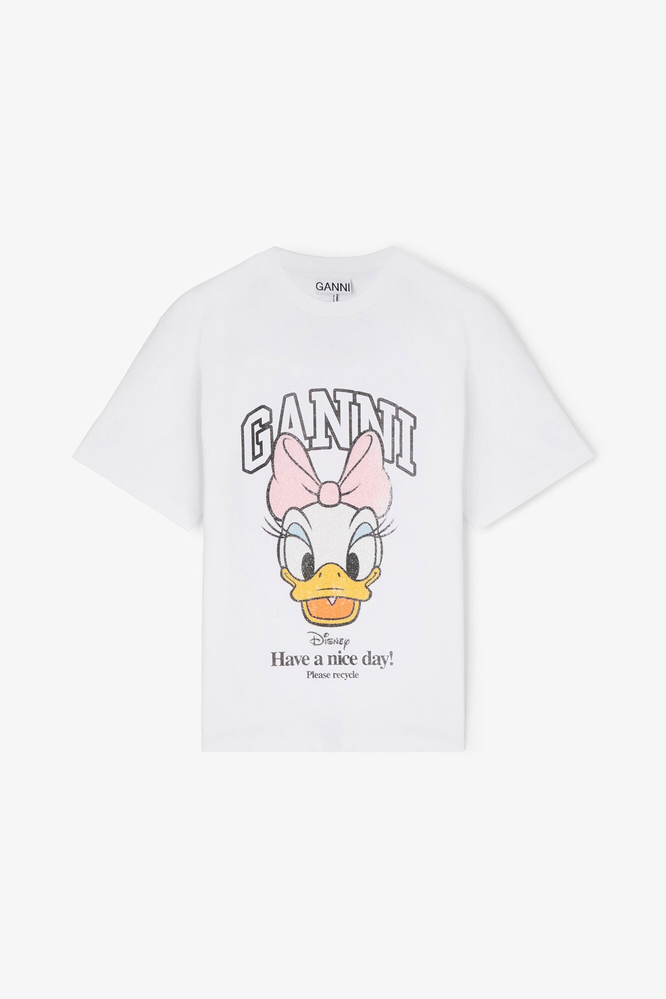 Daisy Duck White Baby Fit T-shirt - GANNI
