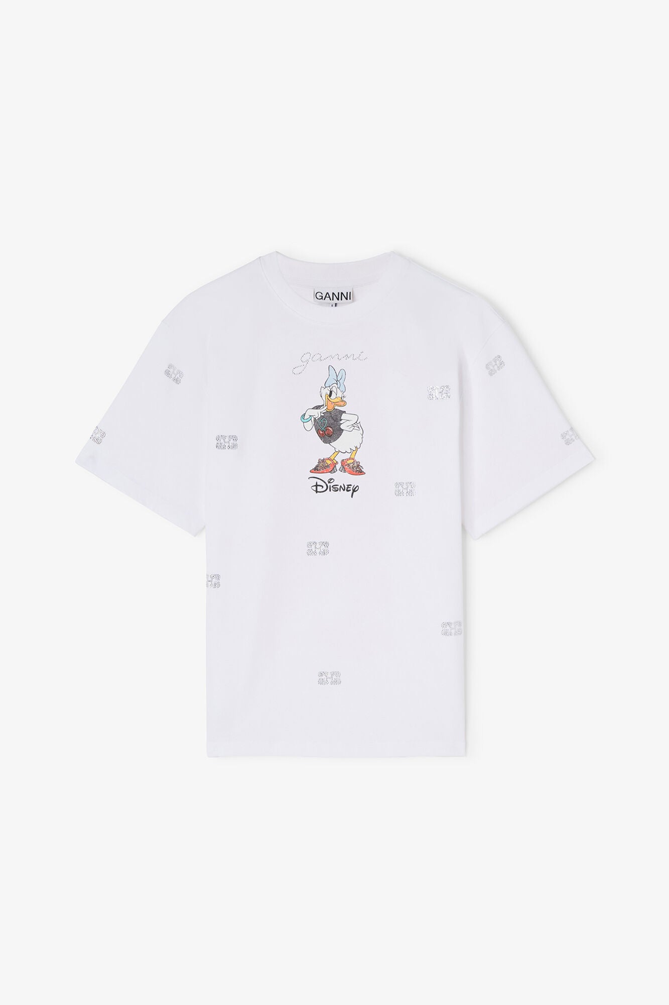 Daisy Duck White Printed T-shirt - GANNI