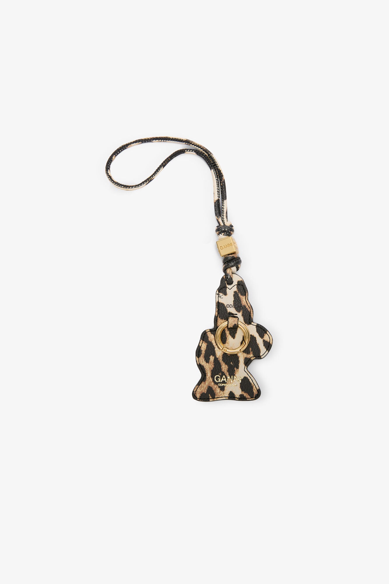 Almond Milk Daisy Duck Leopard Charm - GANNI