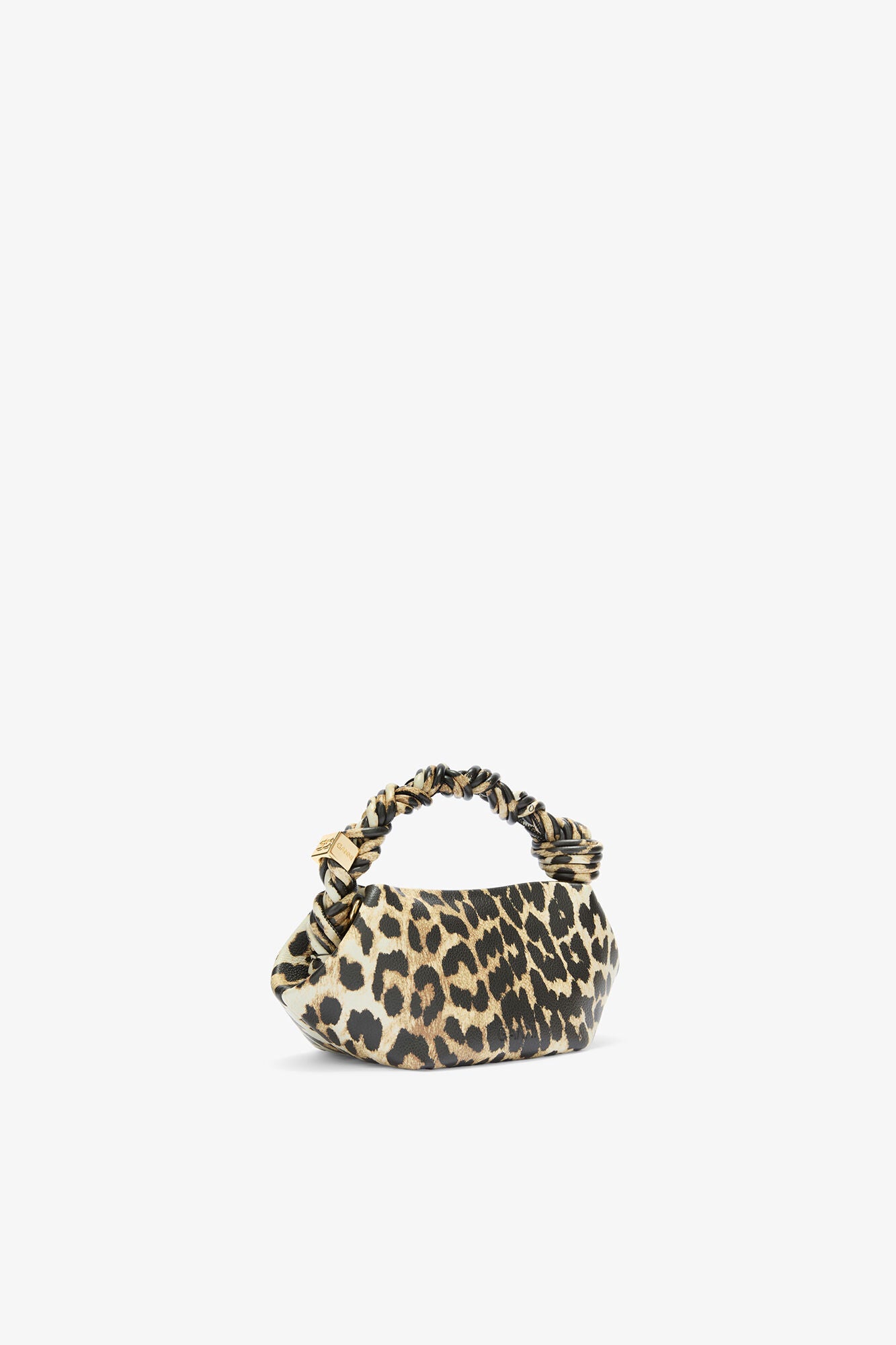 Almond Milk Daisy Duck Leopard Mini Bou Bag - GANNI