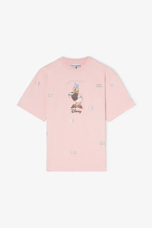 Daisy Duck Pink Printed T-shirt - GANNI