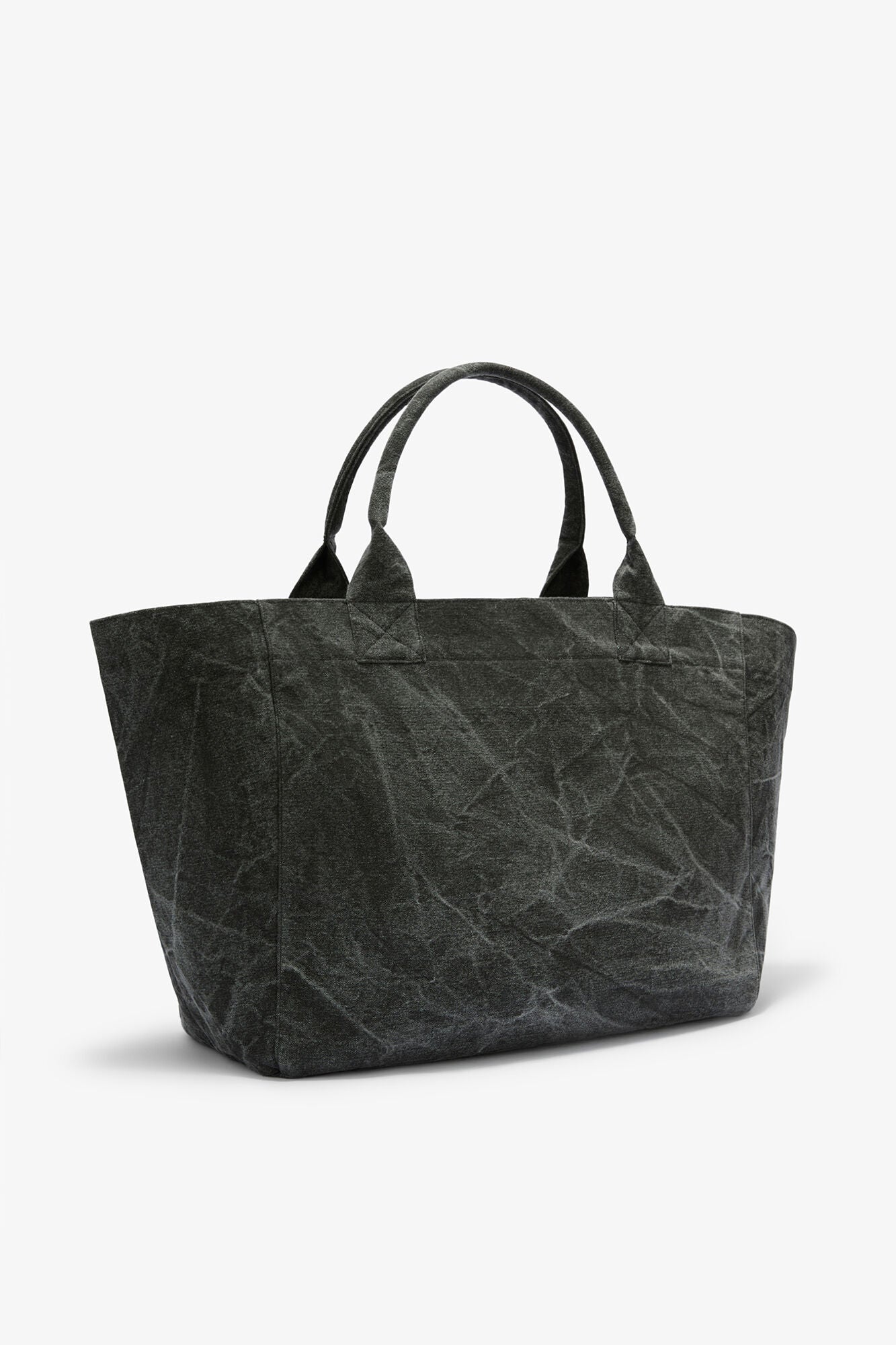 Black Oyster Daisy Duck Bleached XXL Tote - GANNI