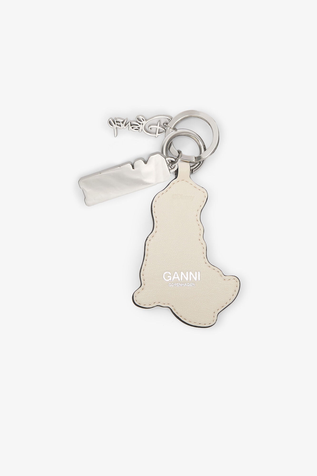 Egret Daisy Duck White Keyring - GANNI