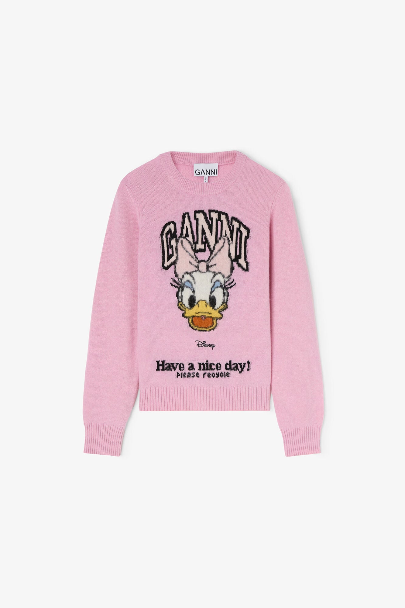 GANNI x Disney Daisy Duck Graphic Wool Sweater - GANNI
