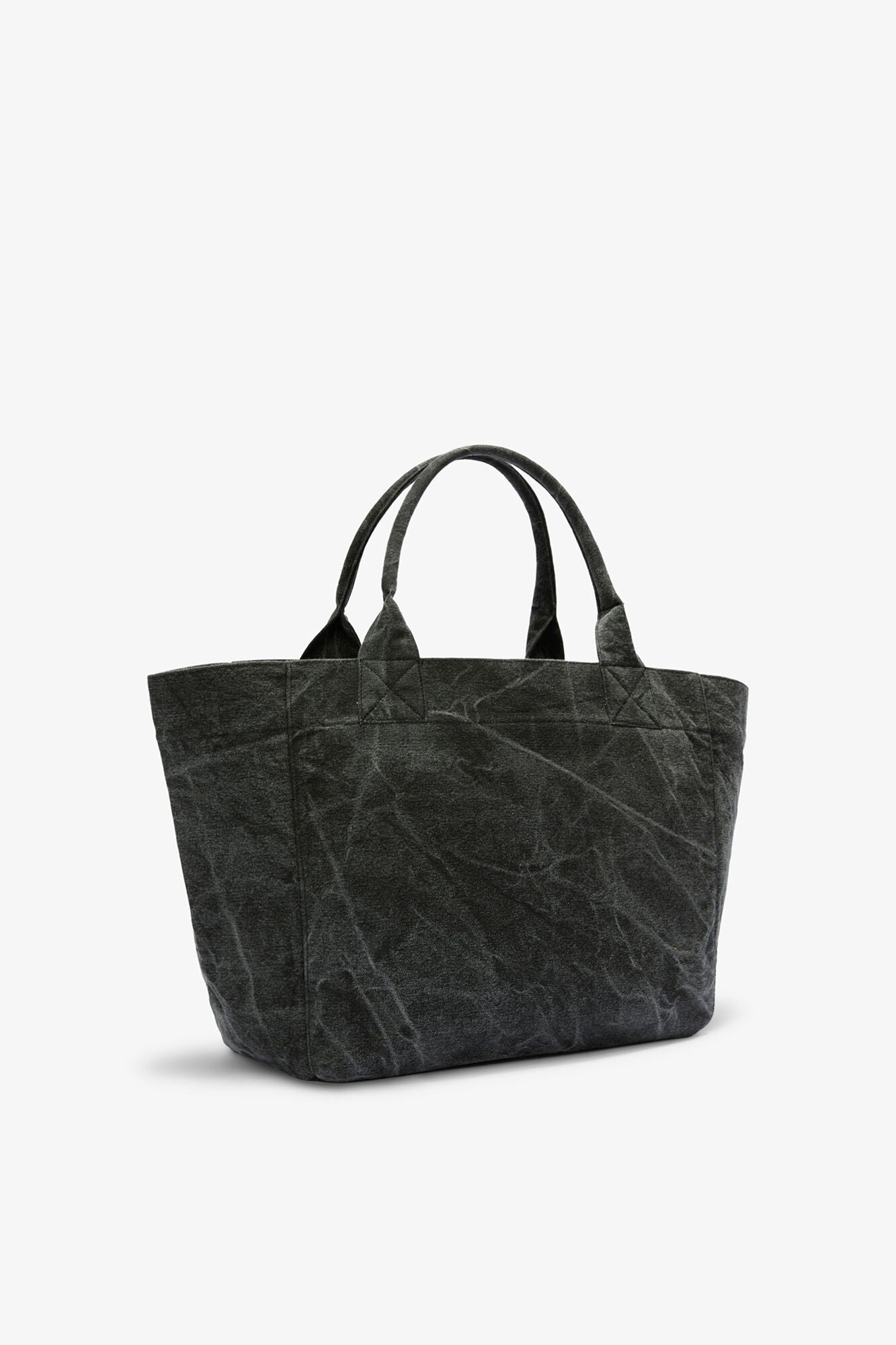 Black Oyster Daisy Duck Bleached Medium Tote - GANNI