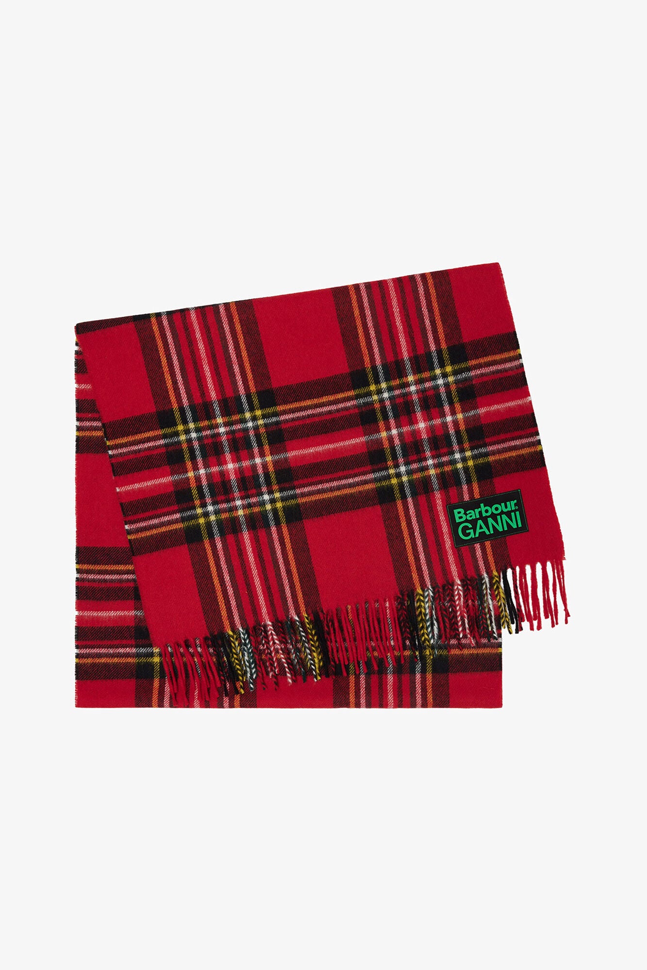 Fiery Red Wool Scarf - GANNI