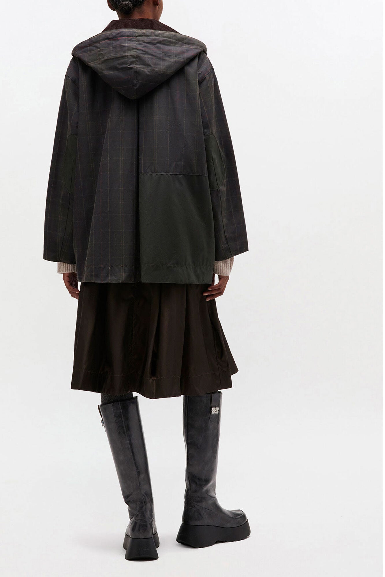 Waxed Jacket in Green - GANNI