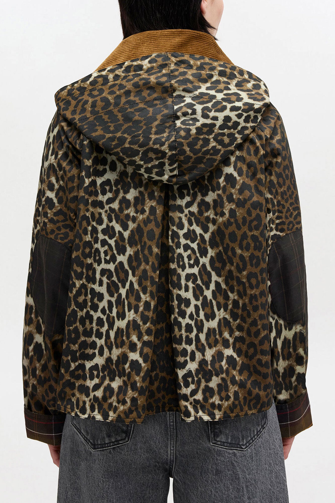 Short Wax Jacket in Leopard - GANNI