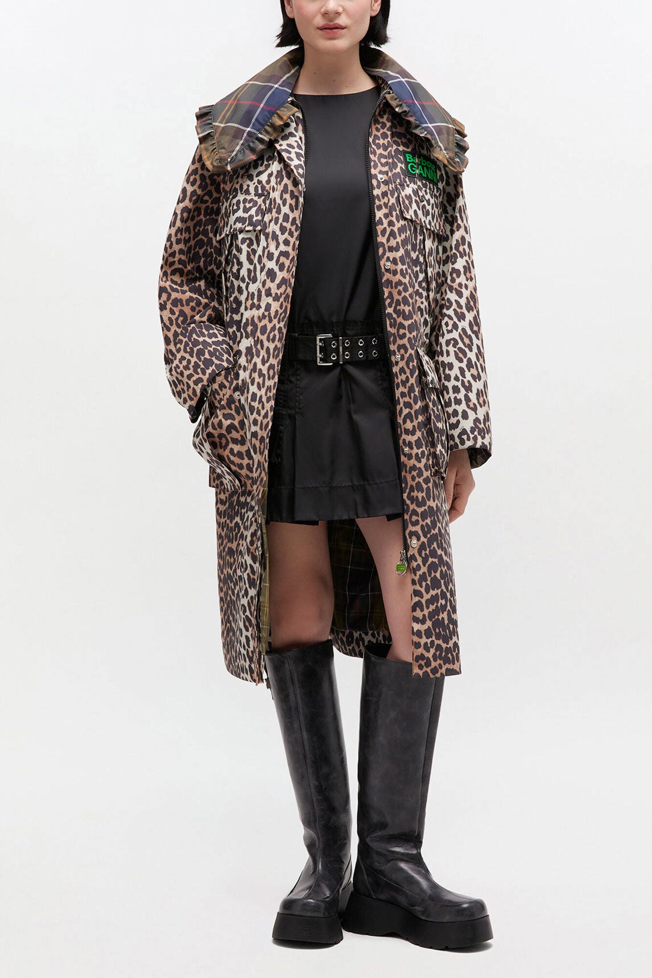 Long Coat in Leopard - GANNI