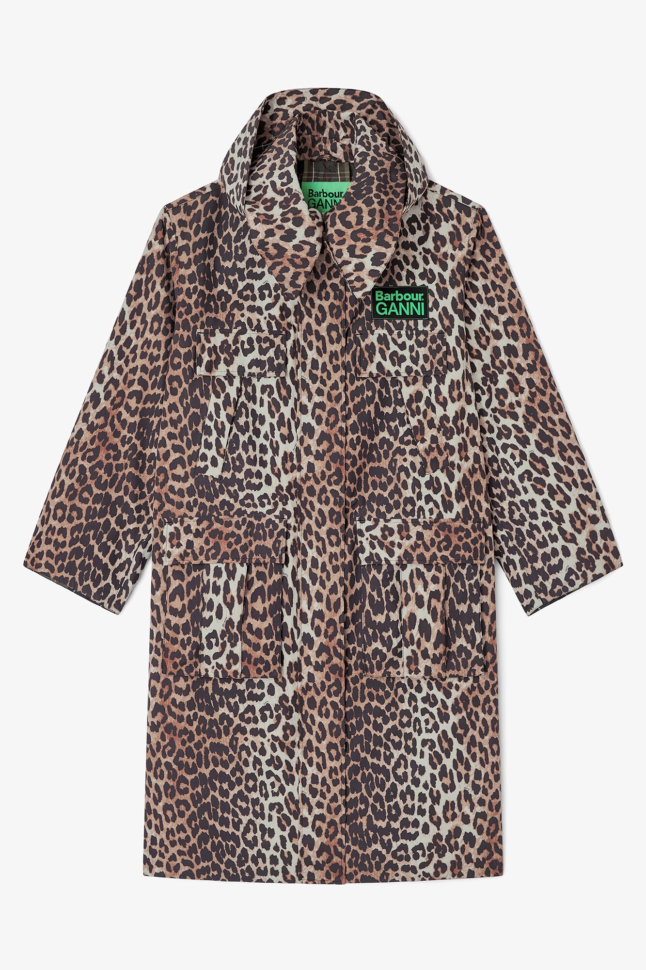 Long Coat in Leopard - GANNI