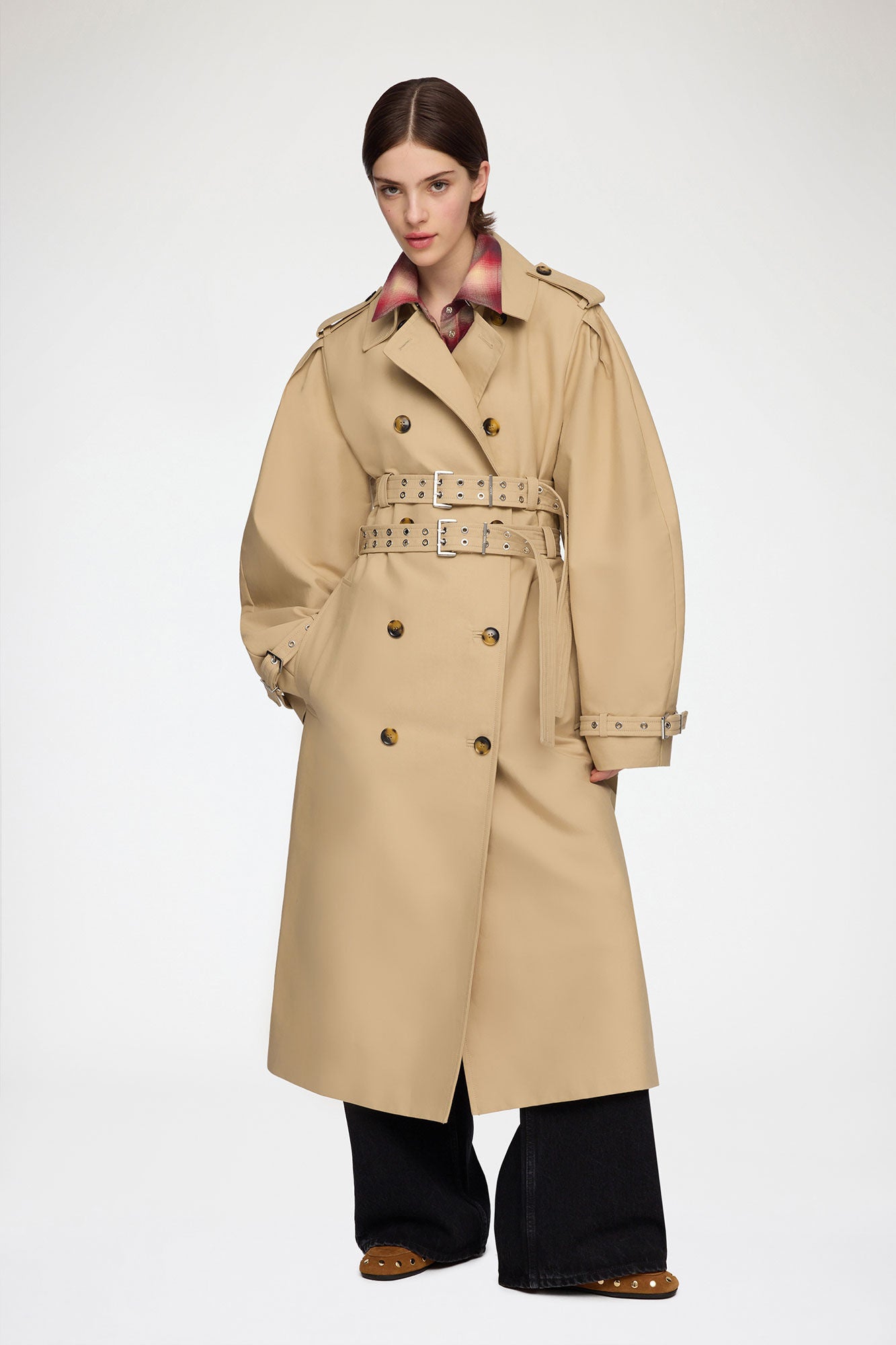 Trench Coat in Double Cotton - GANNI