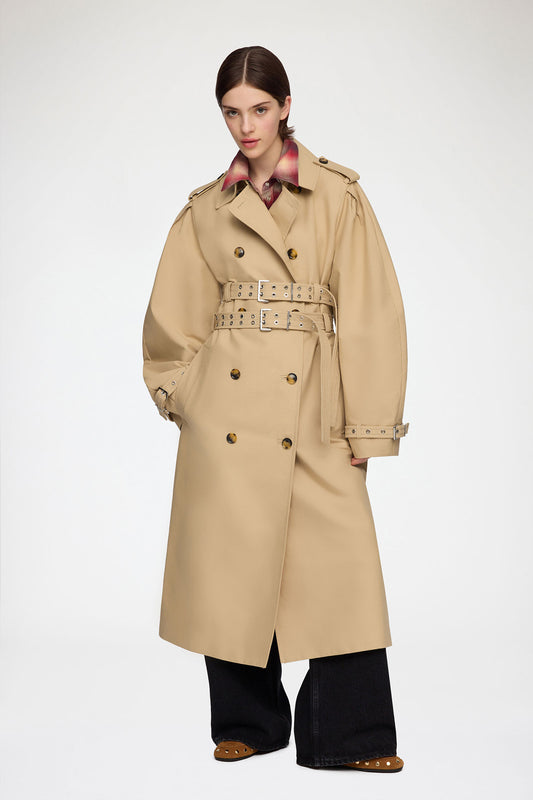 Trench Coat in Double Cotton - GANNI