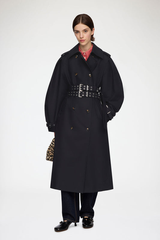 Trench Coat in Double Cotton - GANNI
