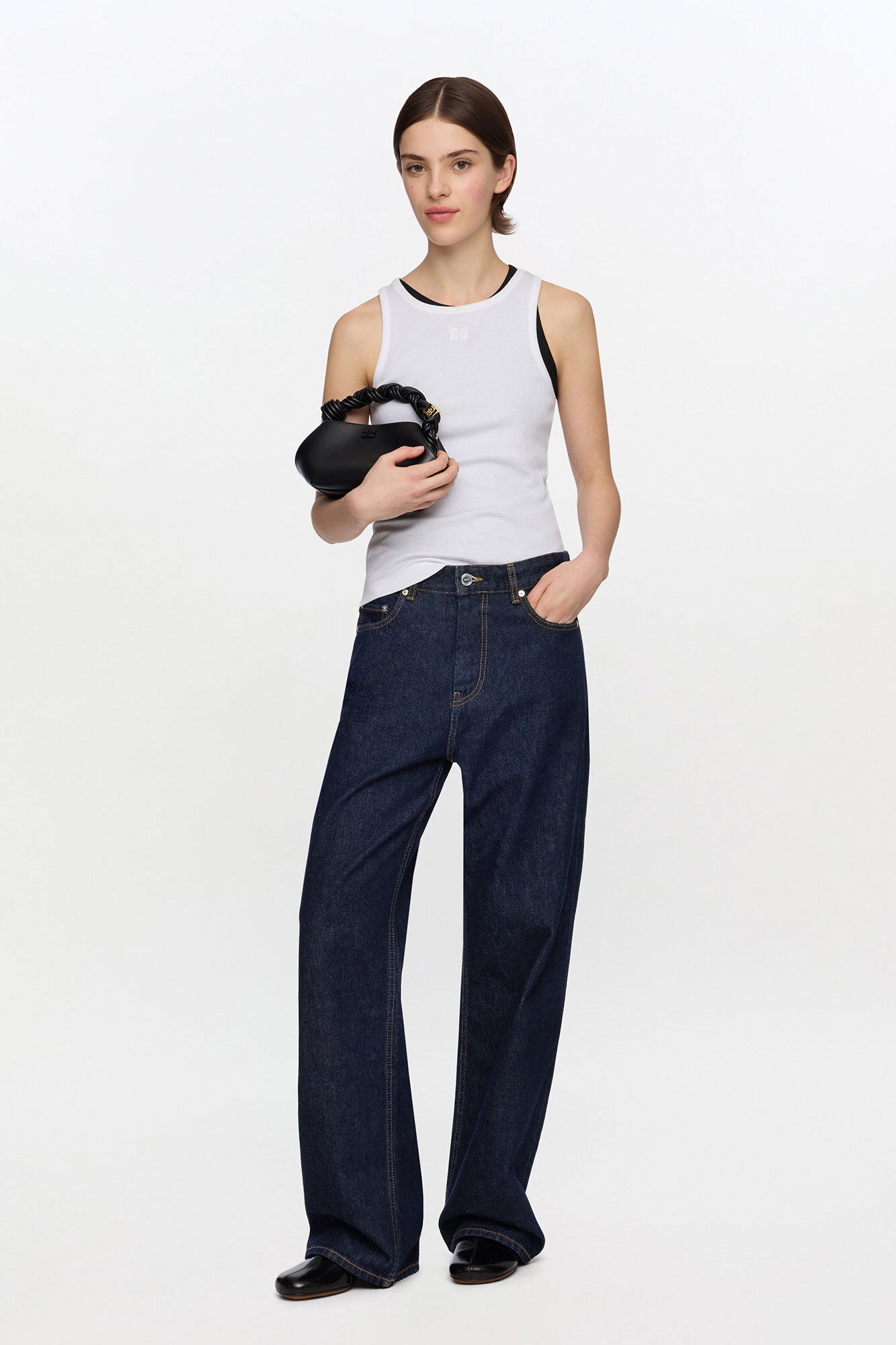 Black Black Mini Bou Bag - GANNI
