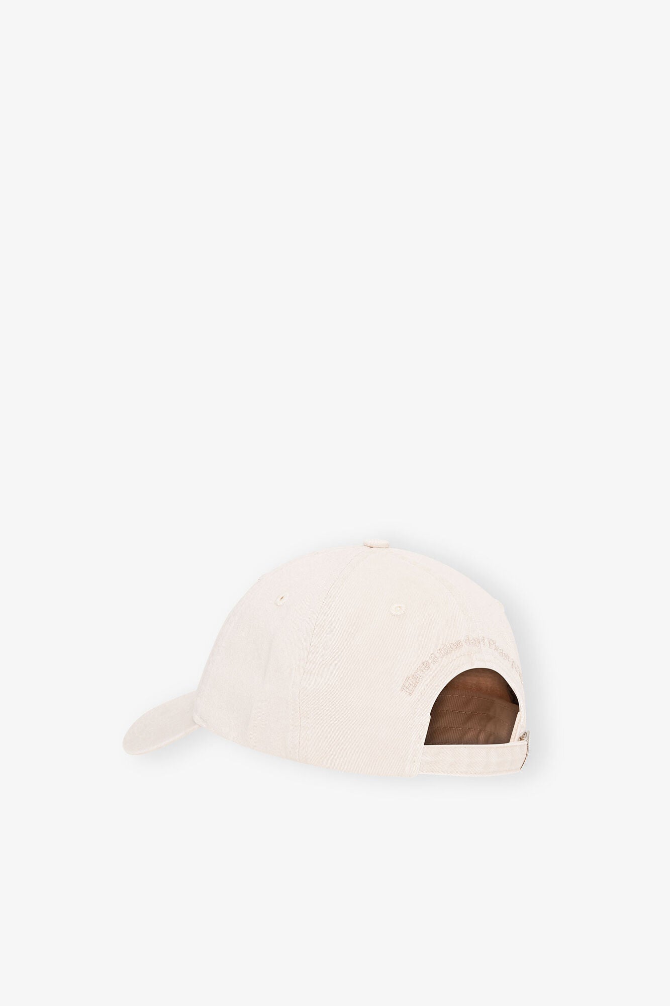 Egret Ivory Canvas Cap - GANNI