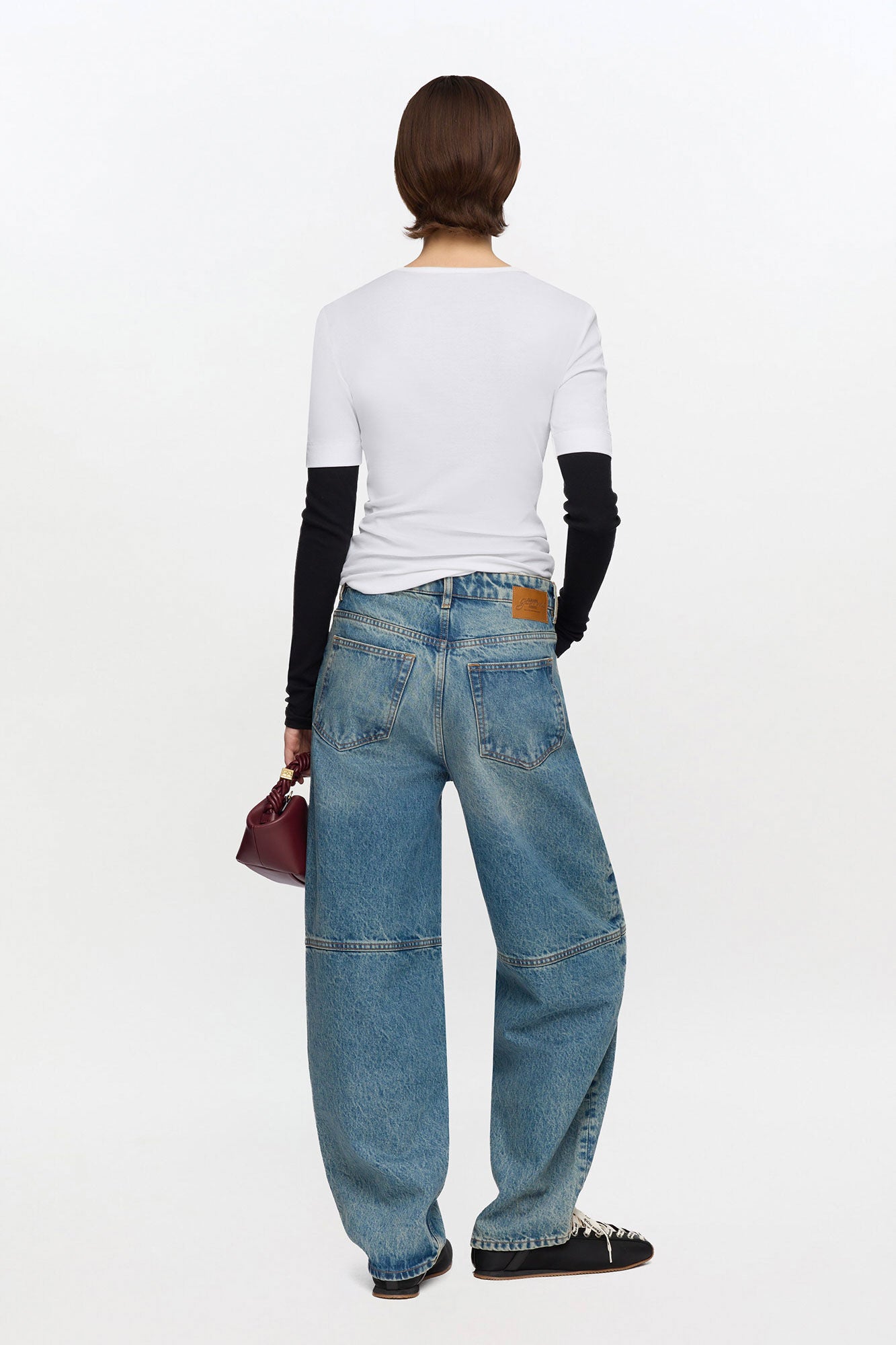 Stary Jeans in Tint Rigid Denim - GANNI