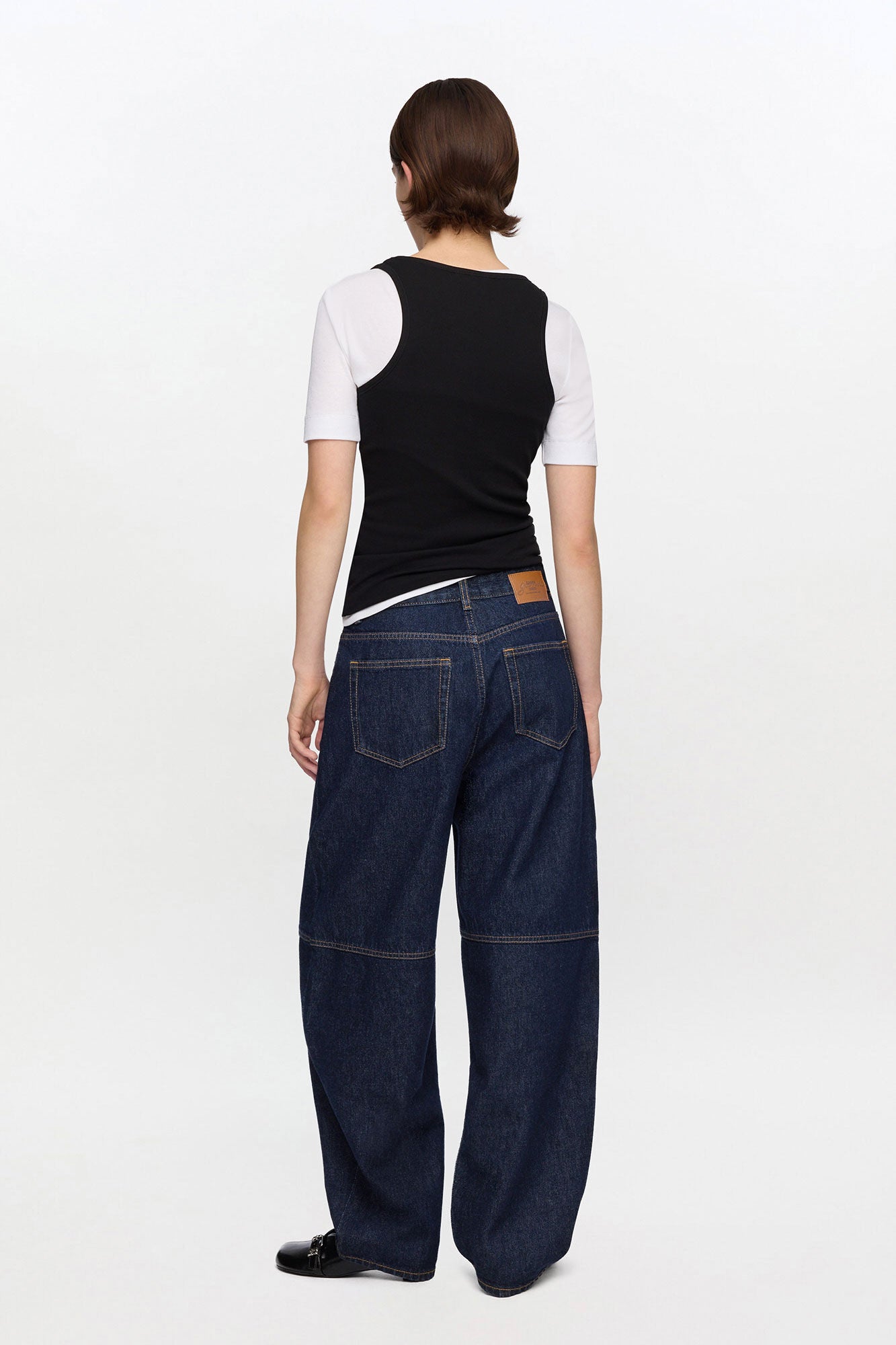 Stary Jeans in Dark Rinse Denim - GANNI
