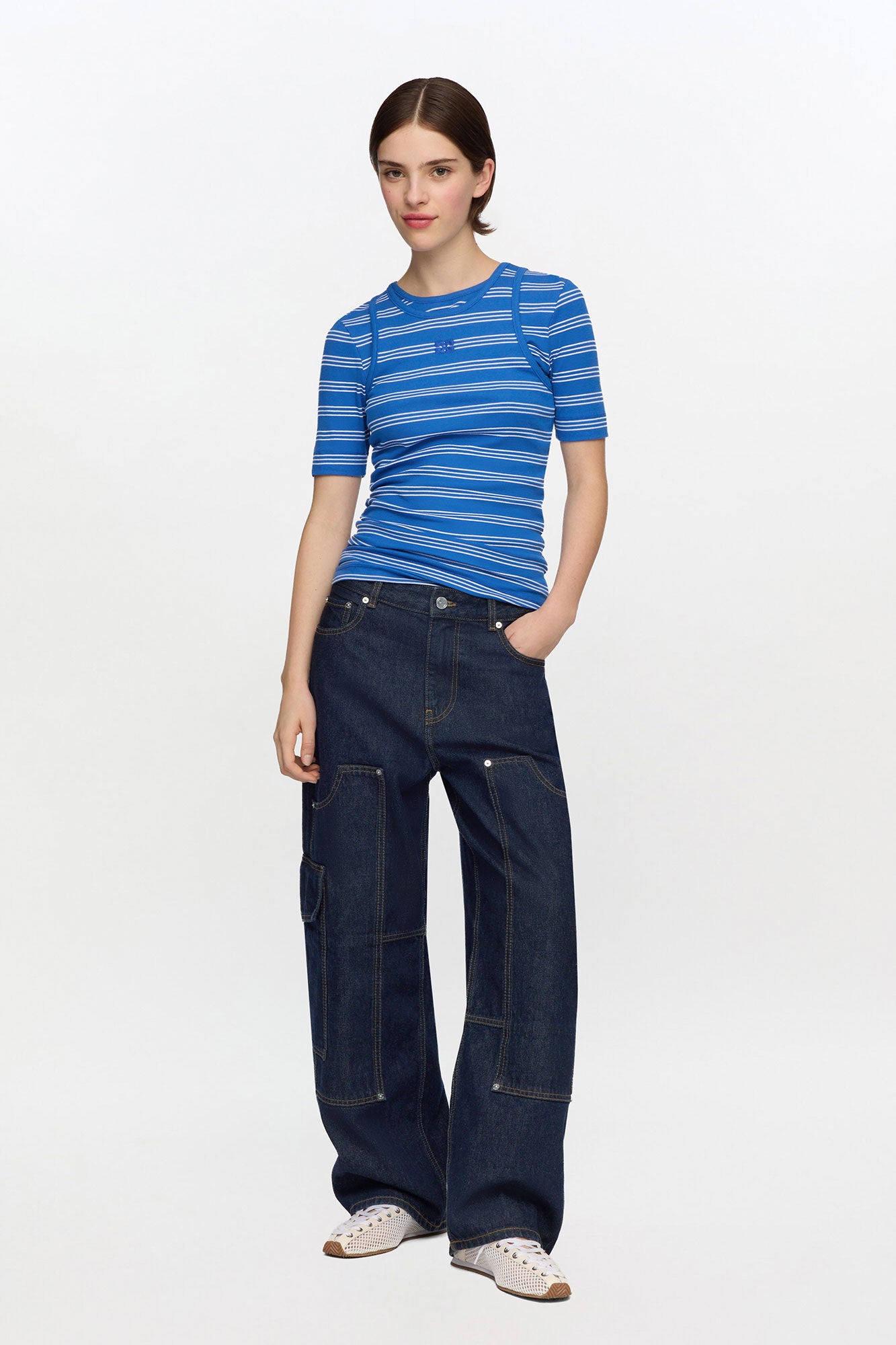 Audri Jeans in Dark Rinse Denim - GANNI