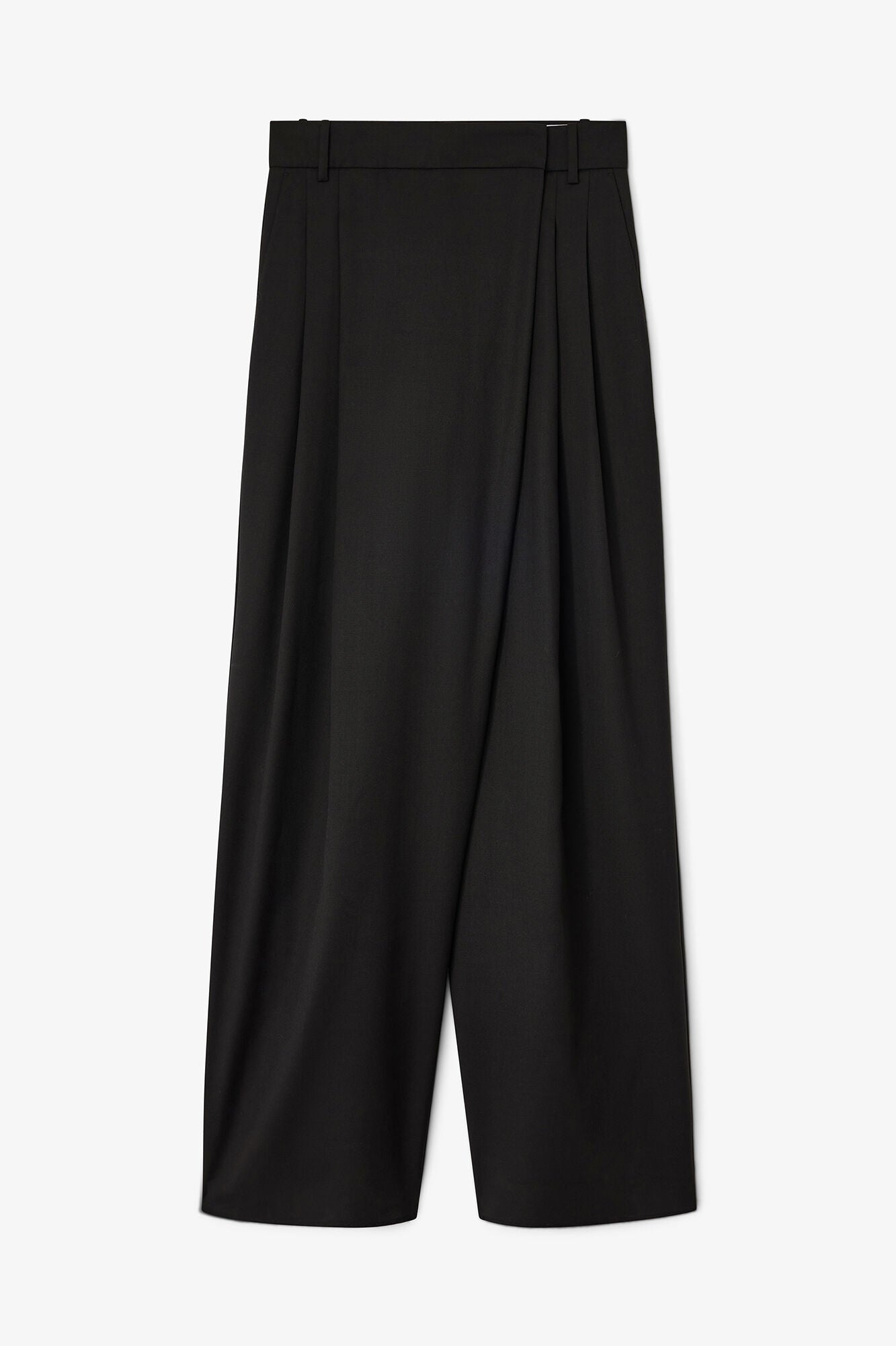 Black Cross-over Pants - GANNI