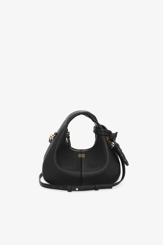 Black Black Mini Hobo Bag - GANNI