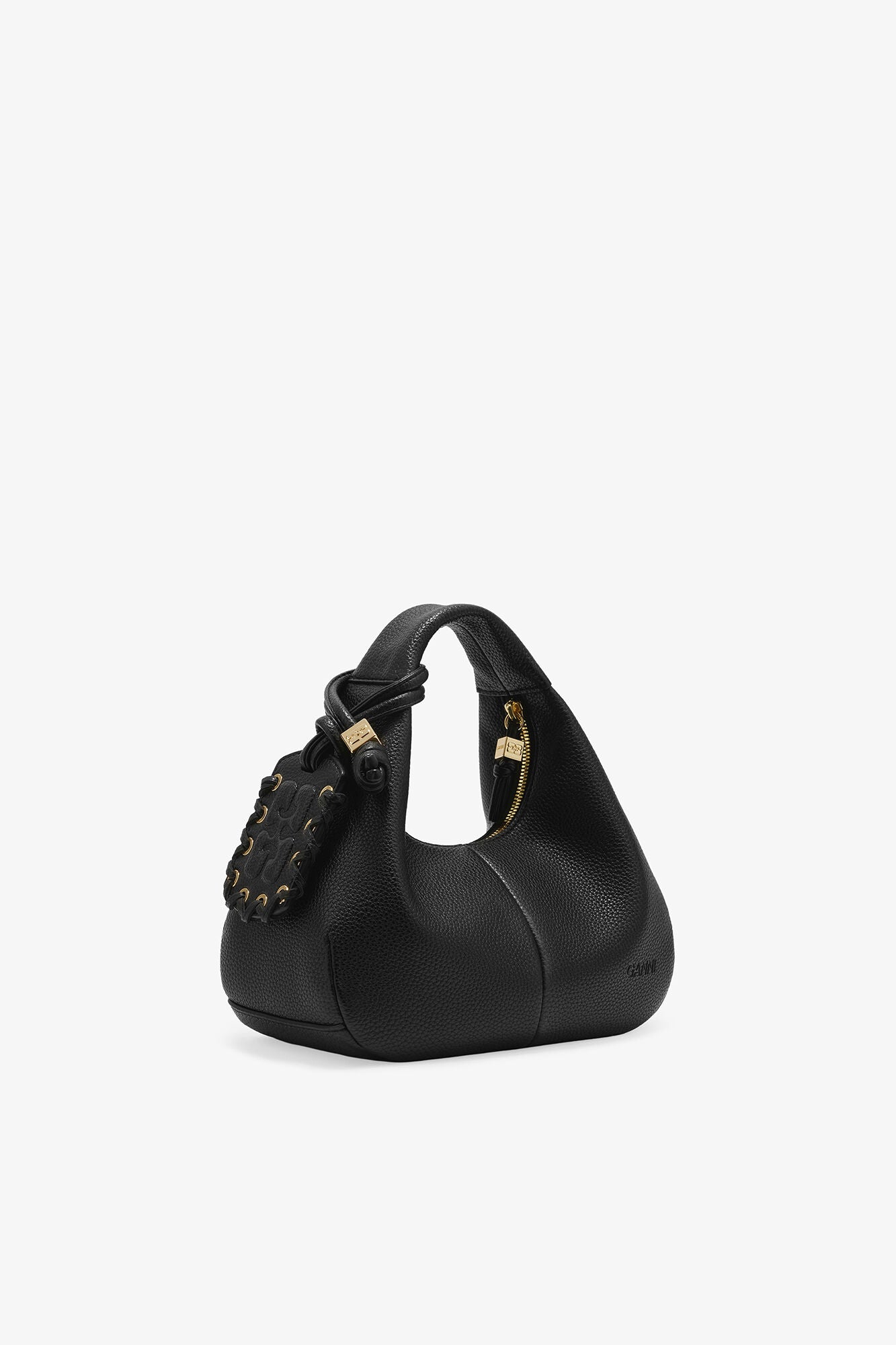 Black Black Mini Hobo Bag - GANNI