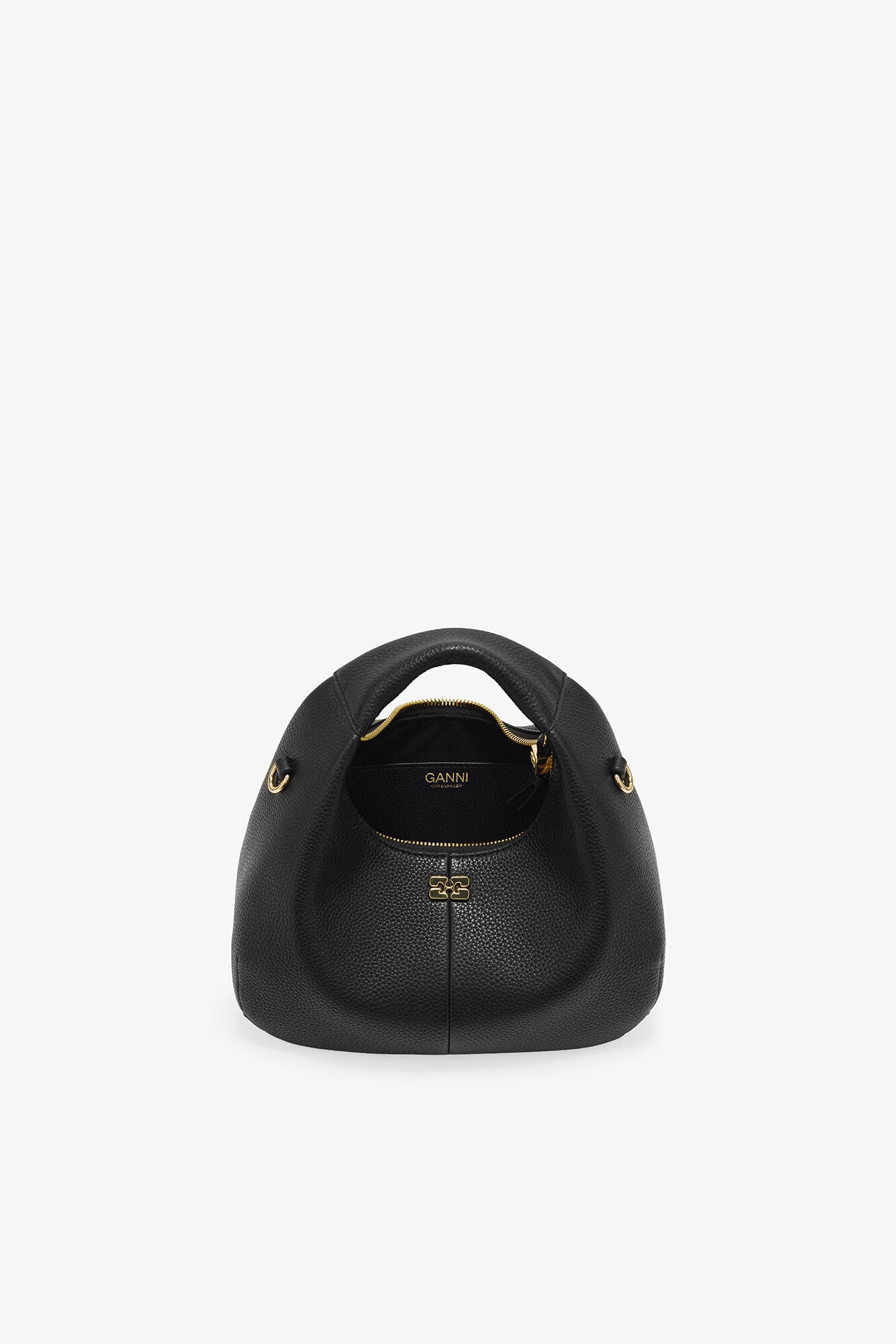 Black Black Mini Hobo Bag - GANNI