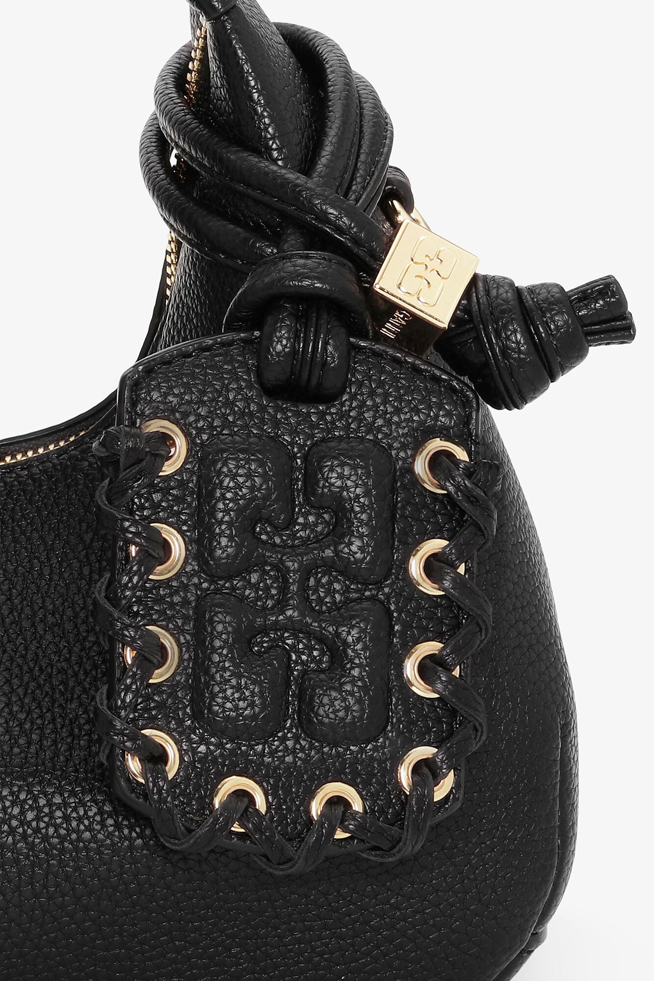 Black Black Mini Hobo Bag - GANNI