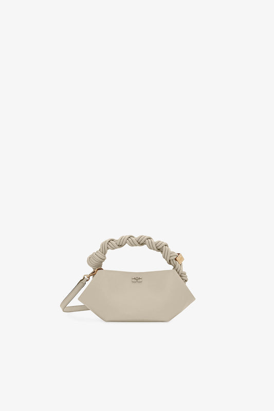 Oyster Gray Light Grey Mini Bou Bag - GANNI