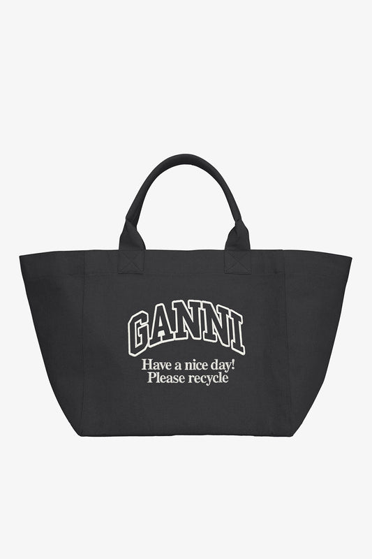 Phantom Black XXL Tote - GANNI