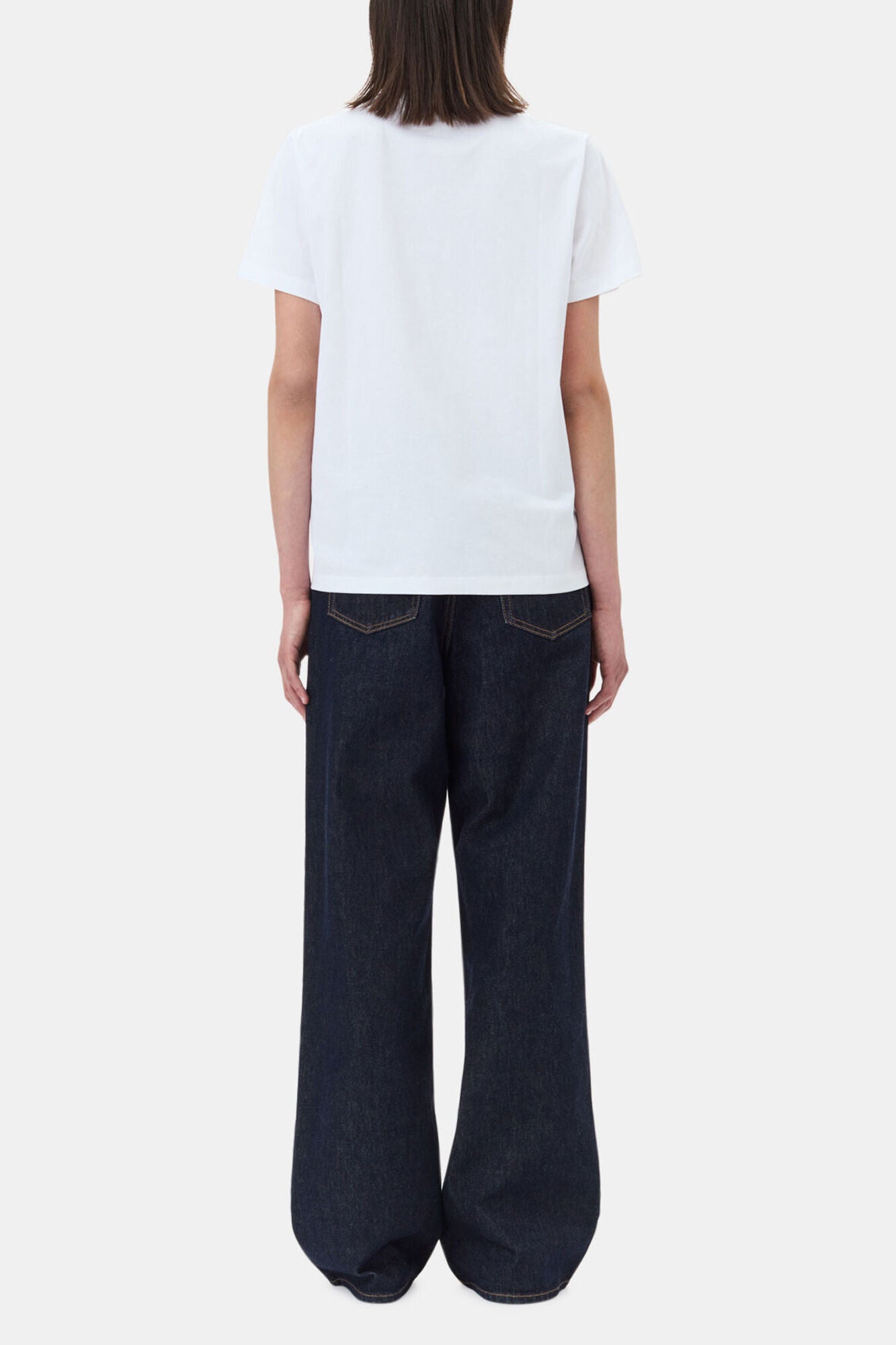 White Basic Jersey Leopard Relaxed T-shirt - GANNI