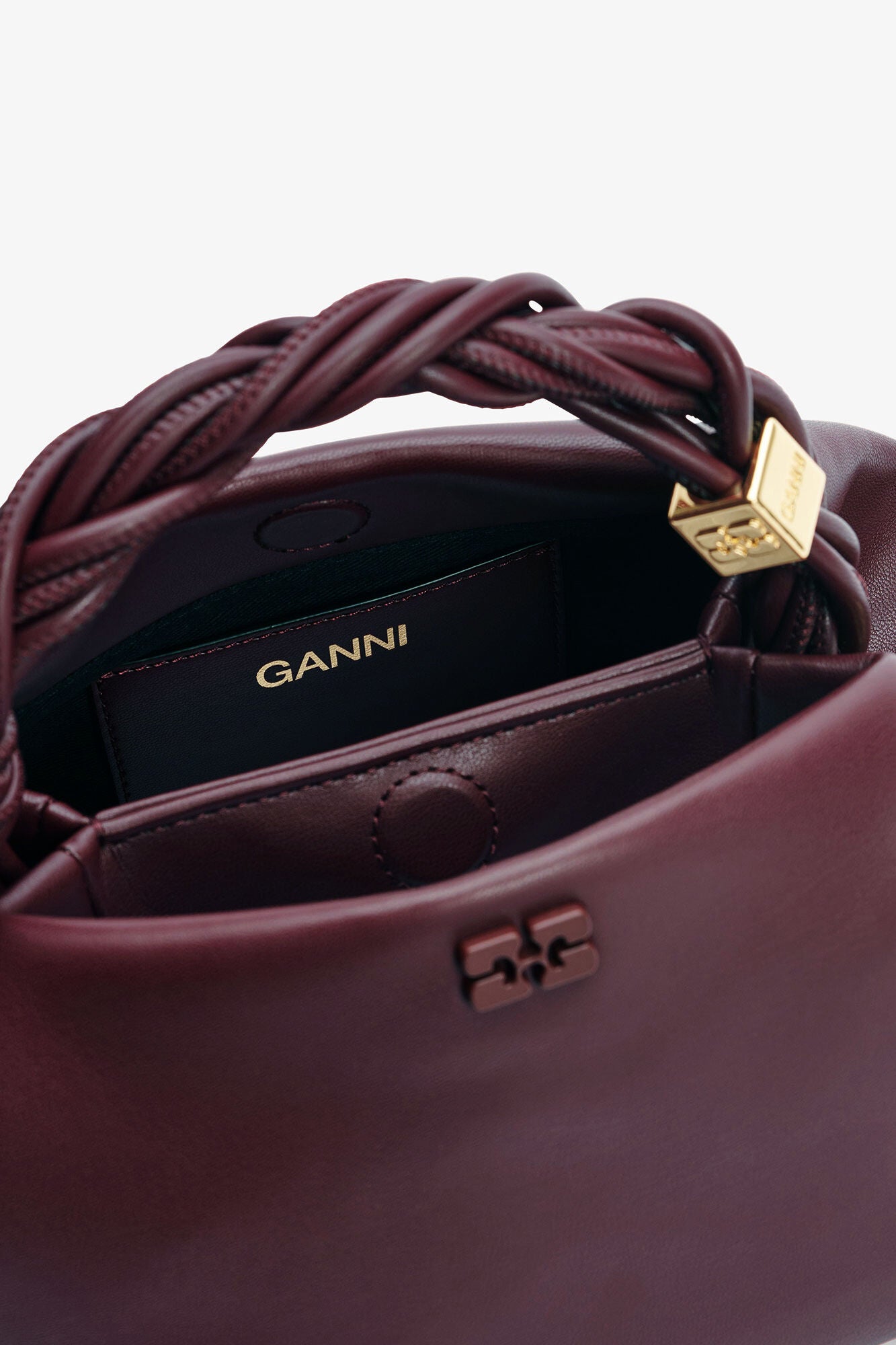 Burgundy Burgundy Small Bou Bag - GANNI