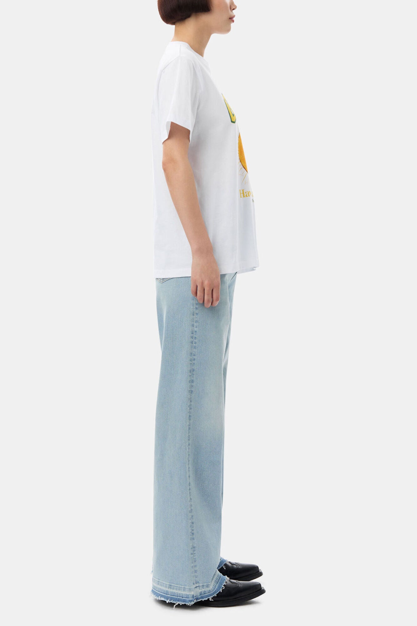 Relaxed Peach T-shirt - GANNI