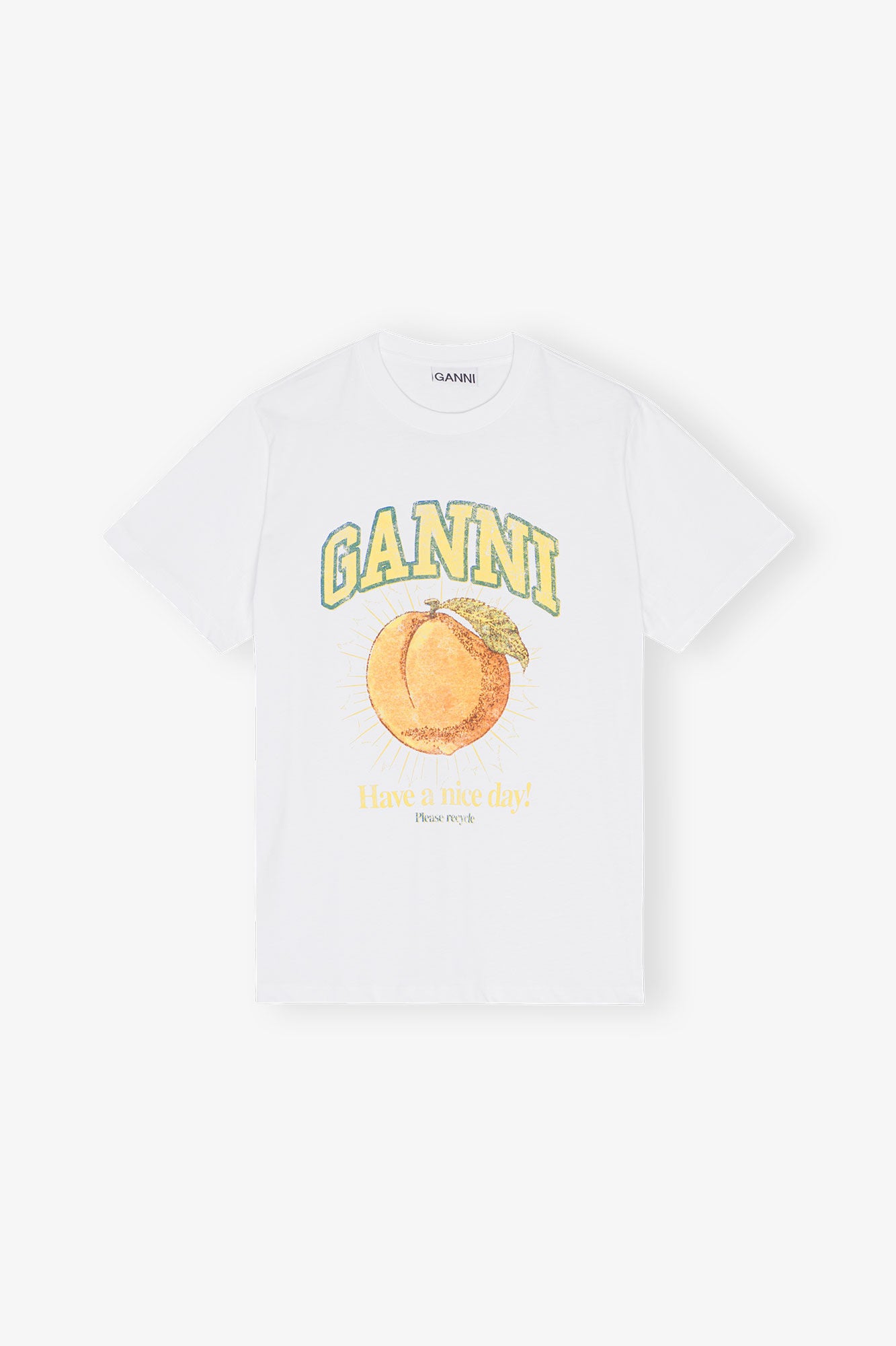 Relaxed Peach T-shirt - GANNI