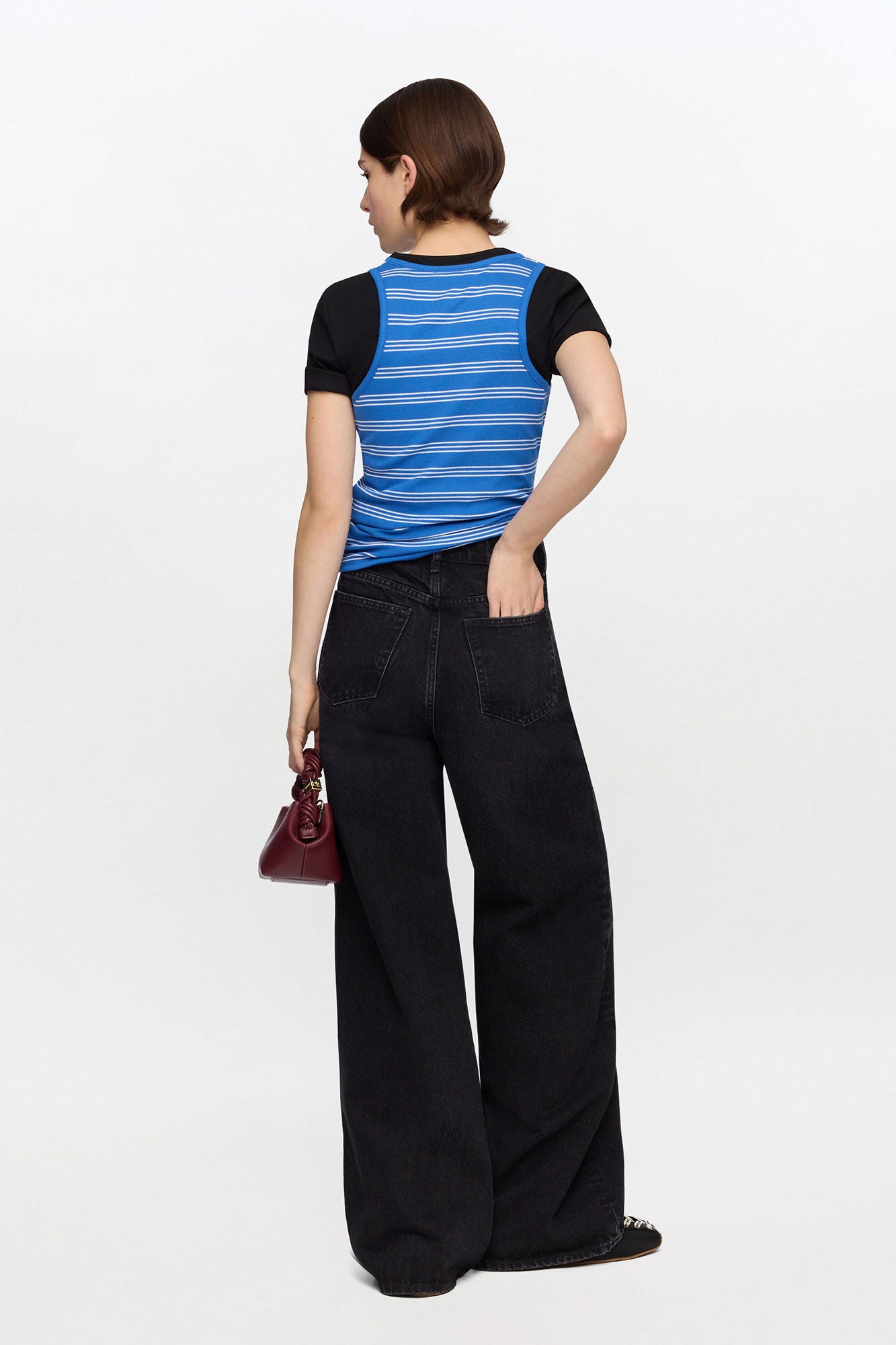 Lari Jeans in Black Rigid Denim - GANNI
